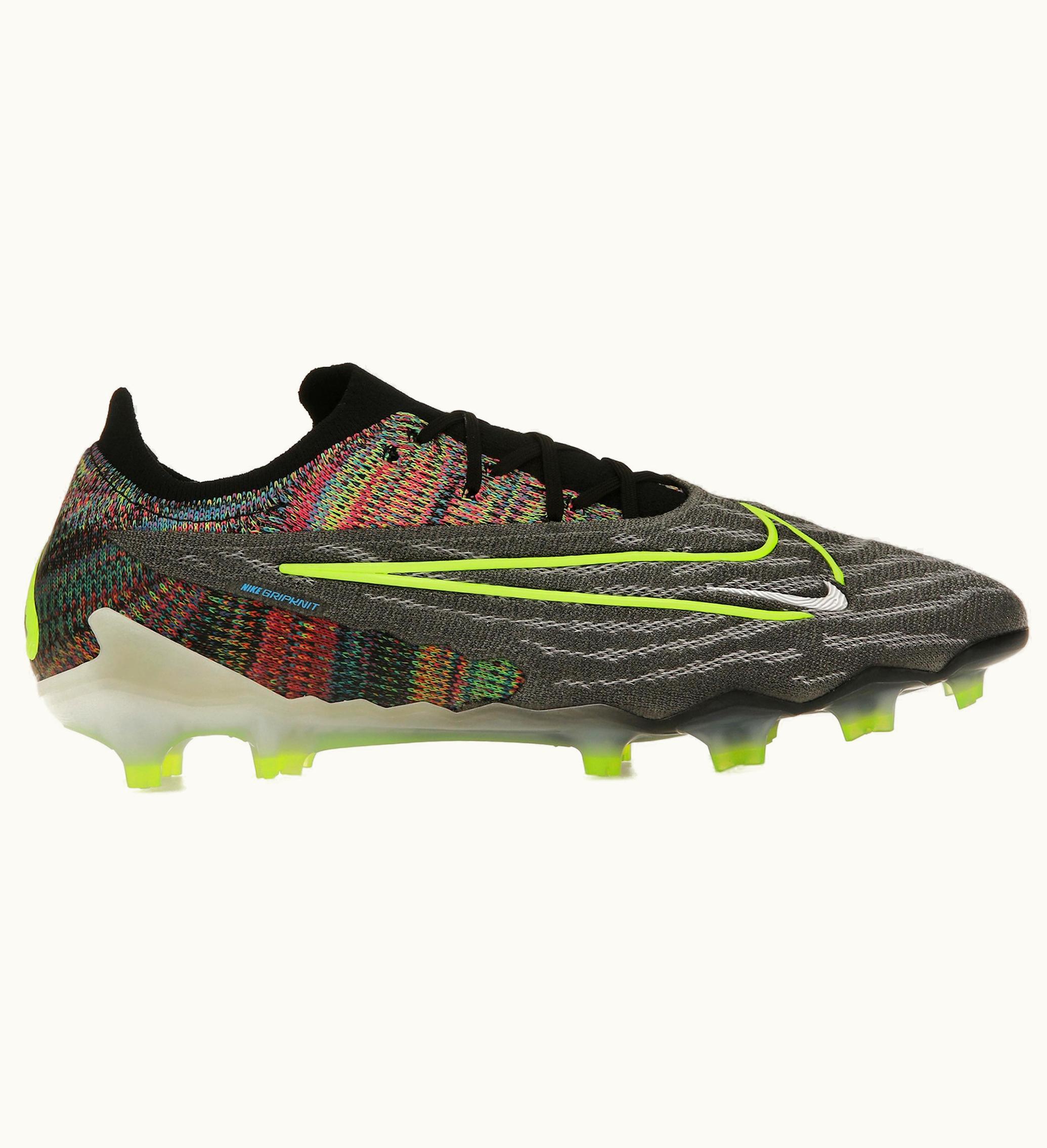 Nike Gripknit Phantom Gx Elite Fusion Fg Black White Blue Glow Volt