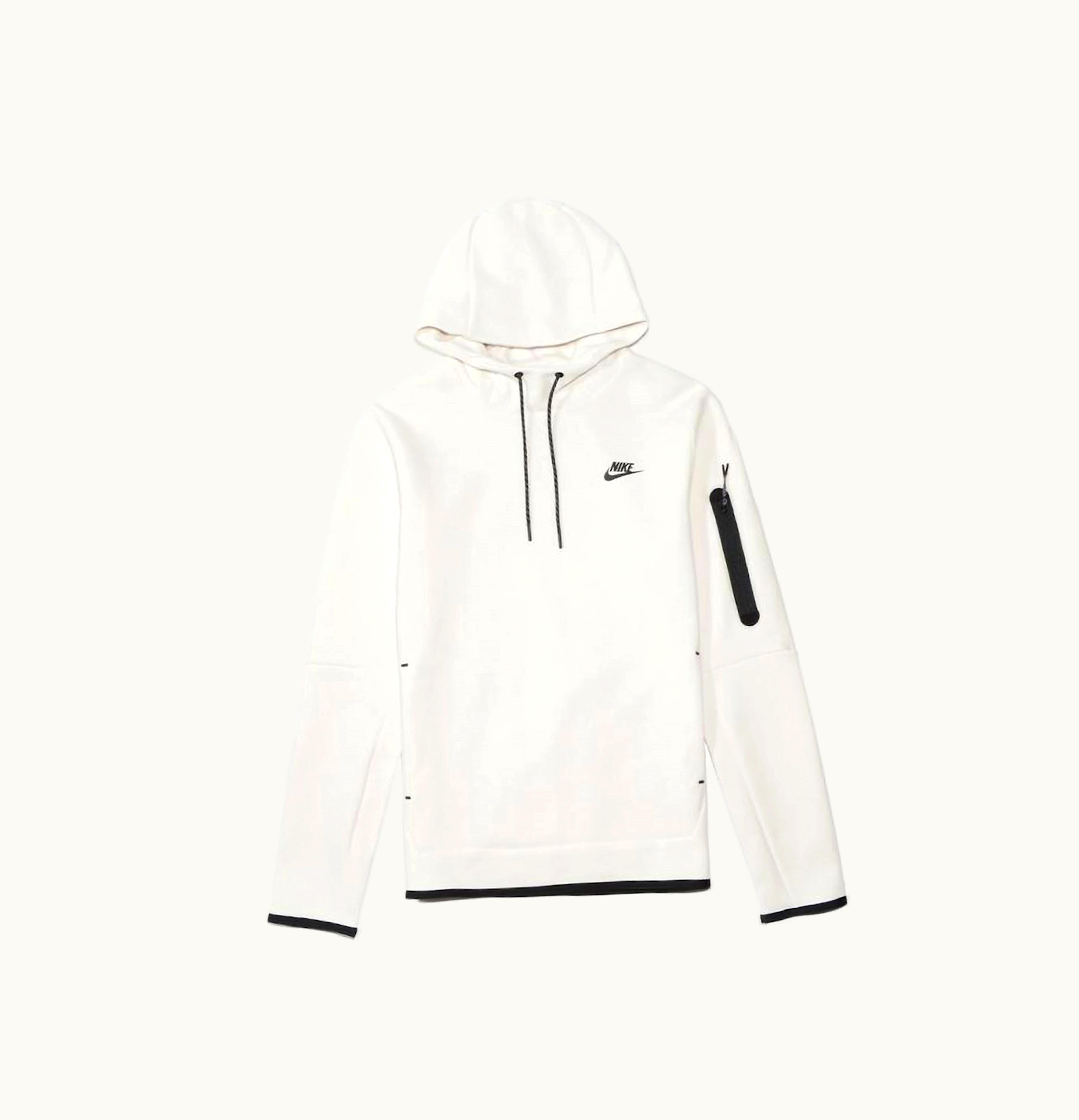 Nike Nike Sportswear Tech Fleece Hoodie Off White Cream Phantom Black