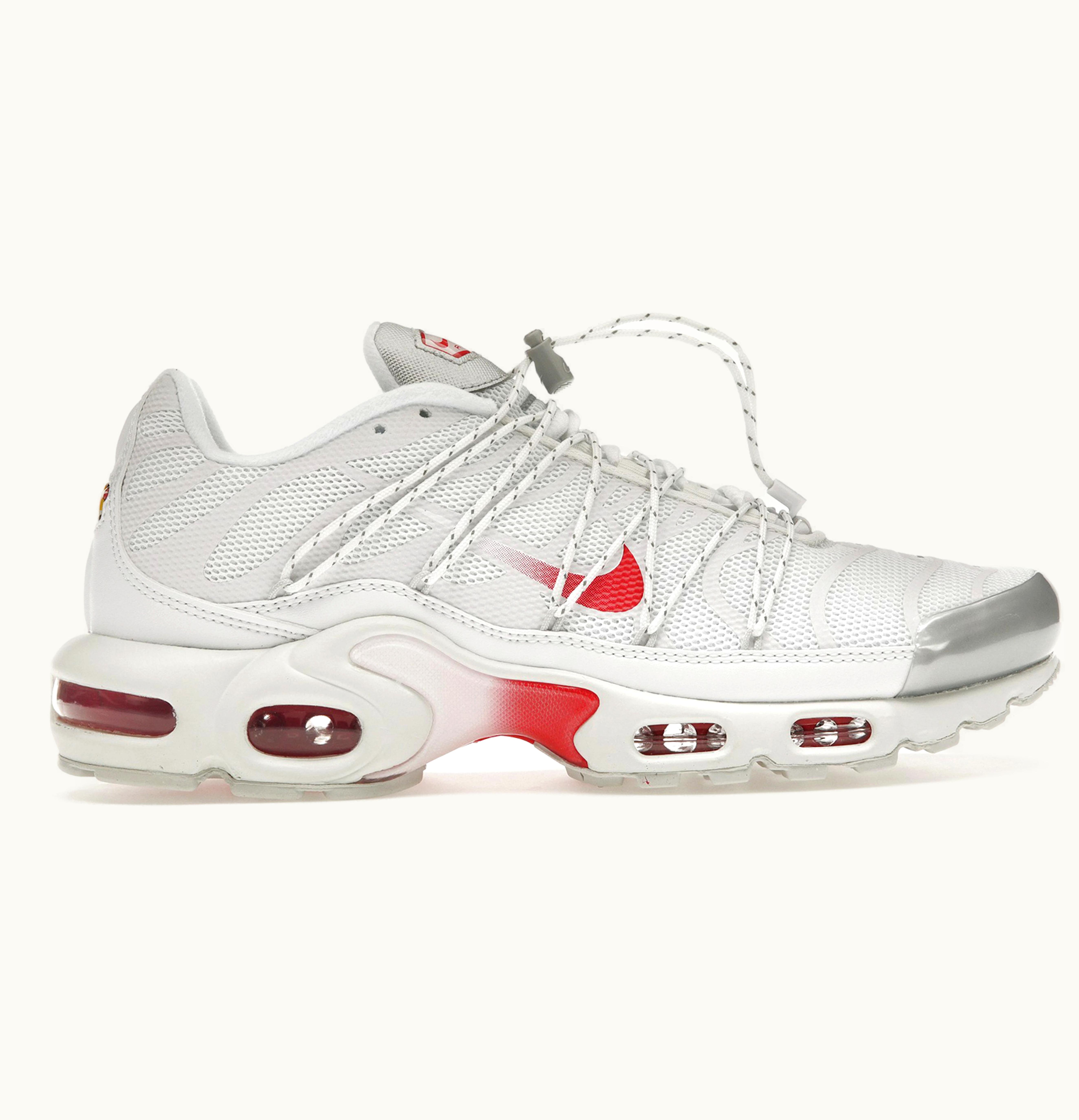 Nike Air Max Plus Lace Utility White University Red Womens