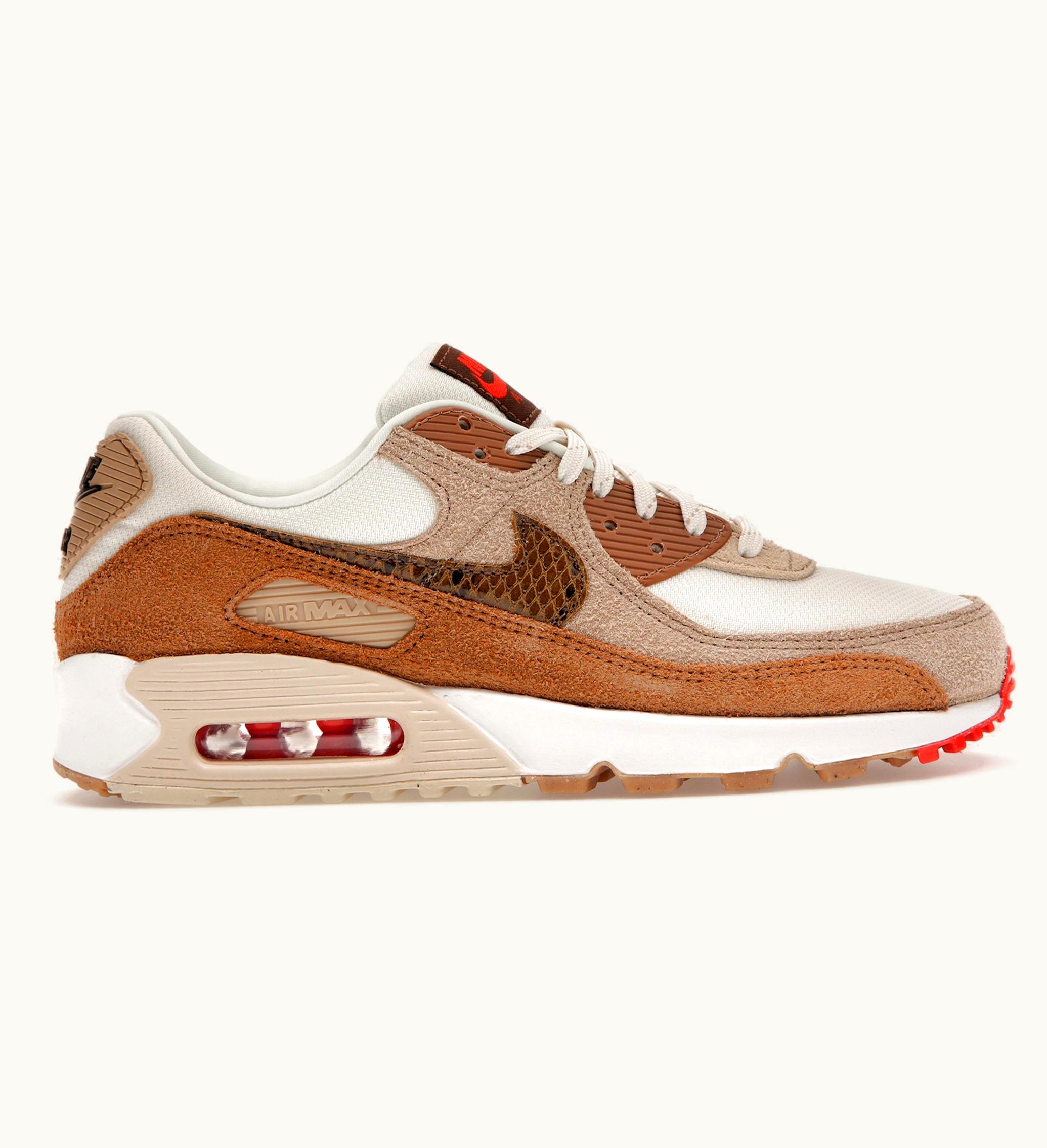 Nike Air Max 90 SE Pale Ivory Snakeskin Swoosh W