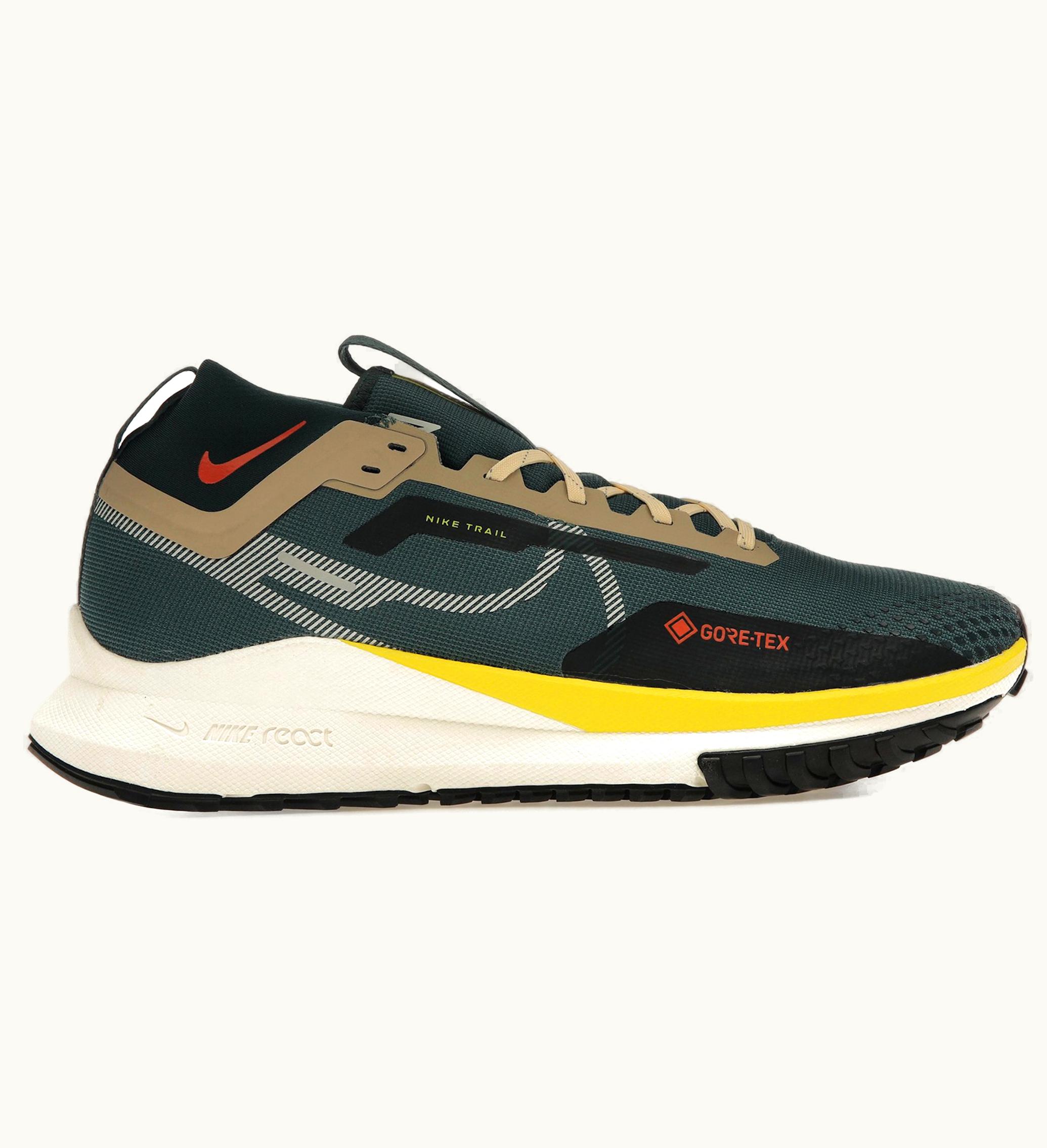 Nike React Pegasus Trail 4 Gore Tex Noble Green Picante Red