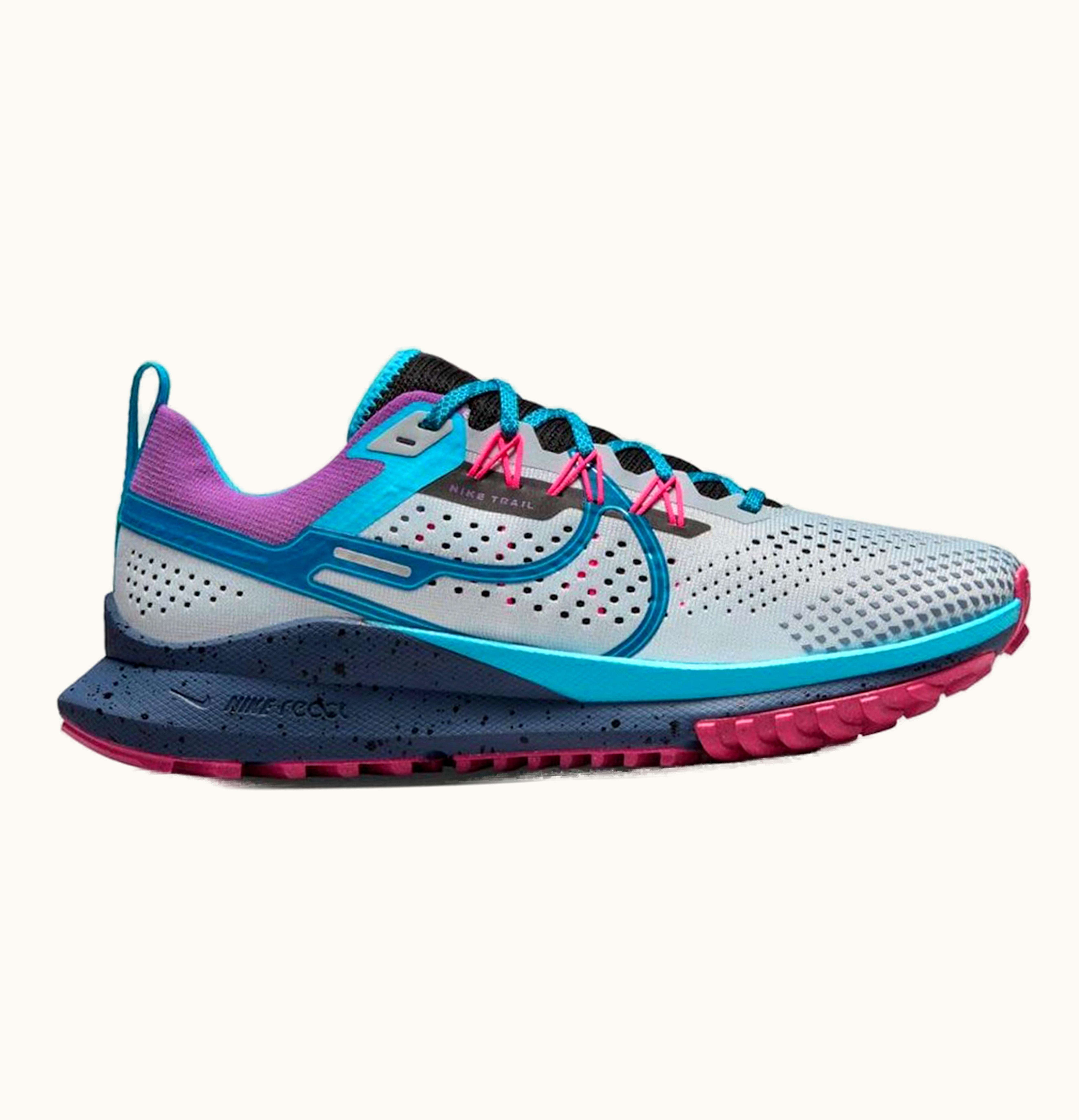 Nike React Pegasus Trail 4 SE Pure Platinum Baltic Blue Womens