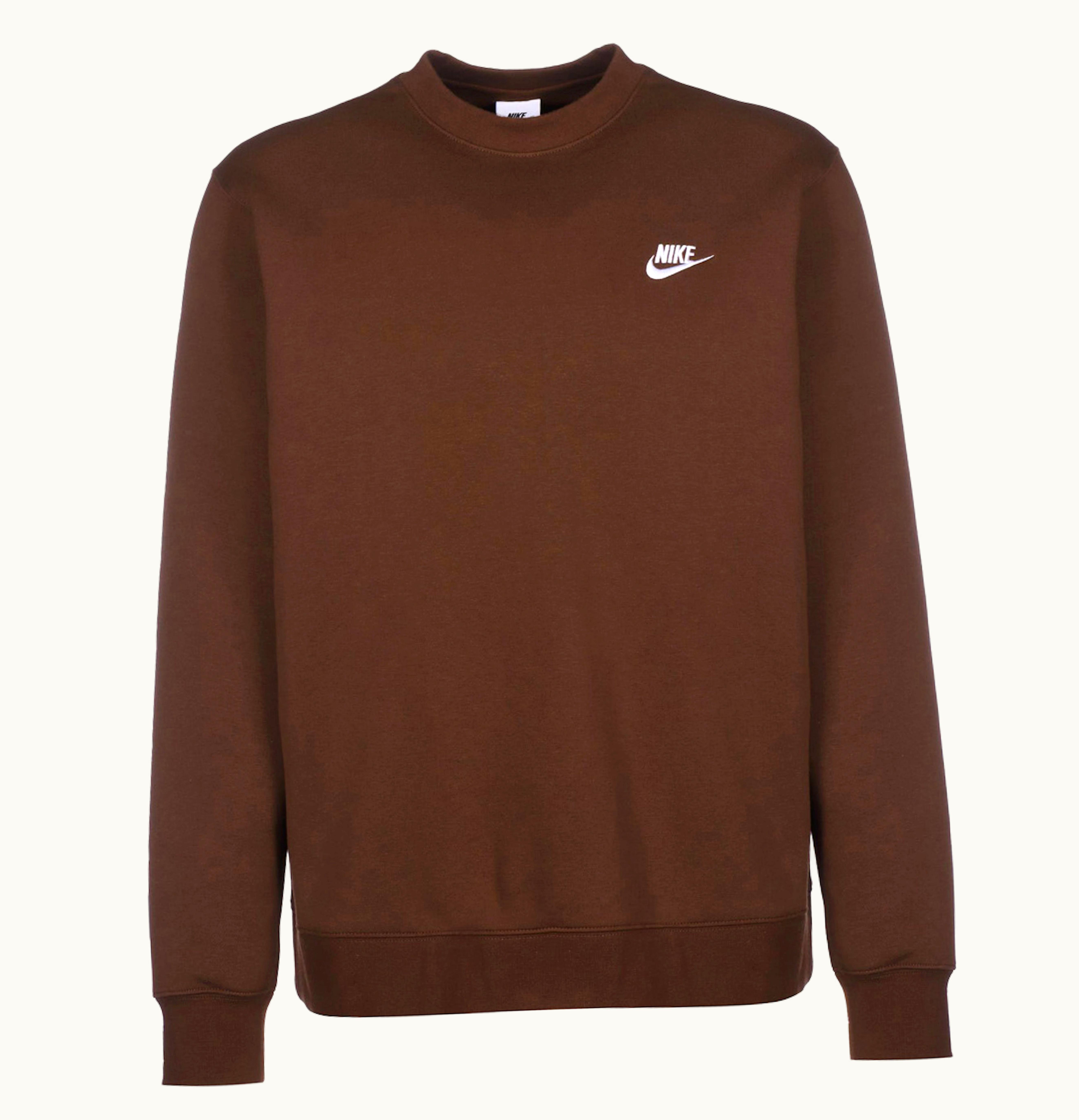 Nike Nike Sportswear Club Fleece Crewneck Cacao Wow White