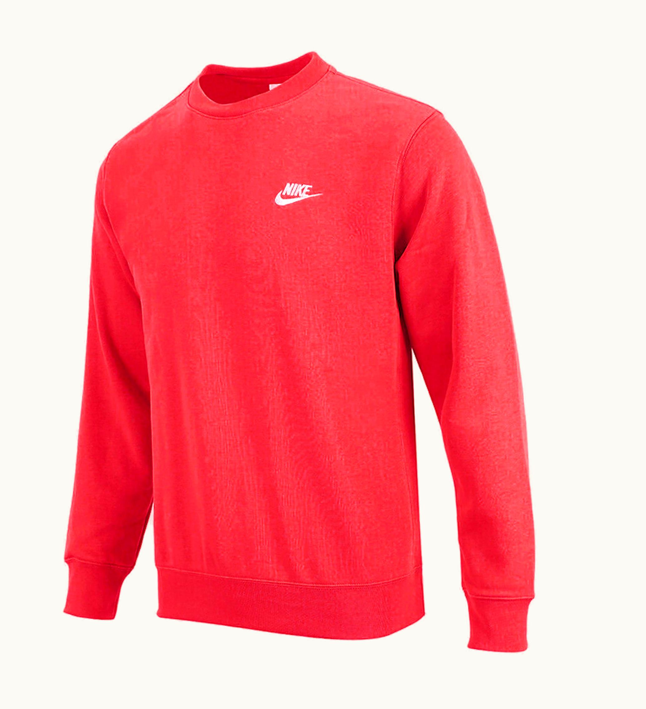 Nike Nike Sportswear Club Fleece Crewneck University Red White