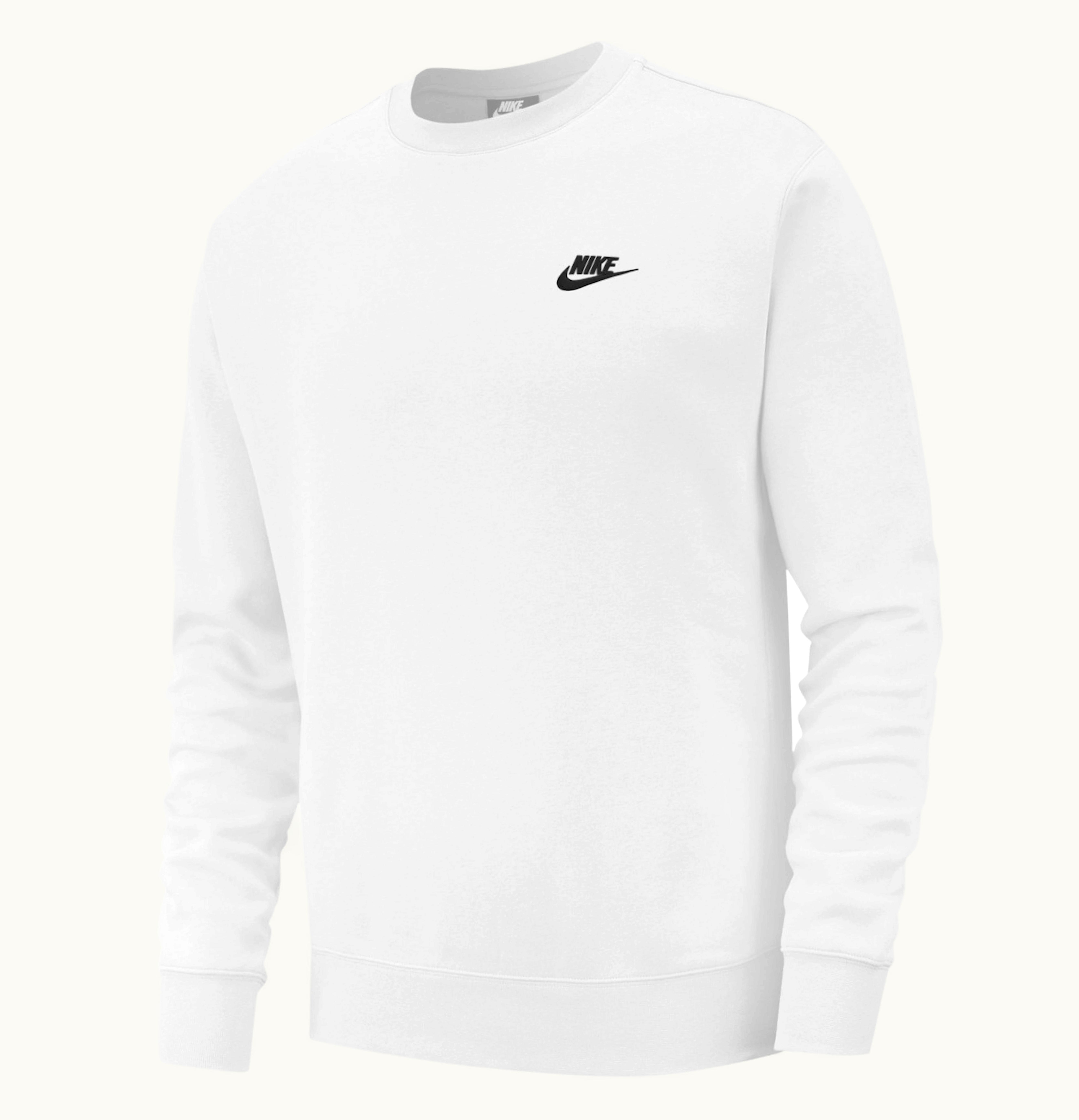 Nike Nike Sportswear Club Fleece Crewneck White Black