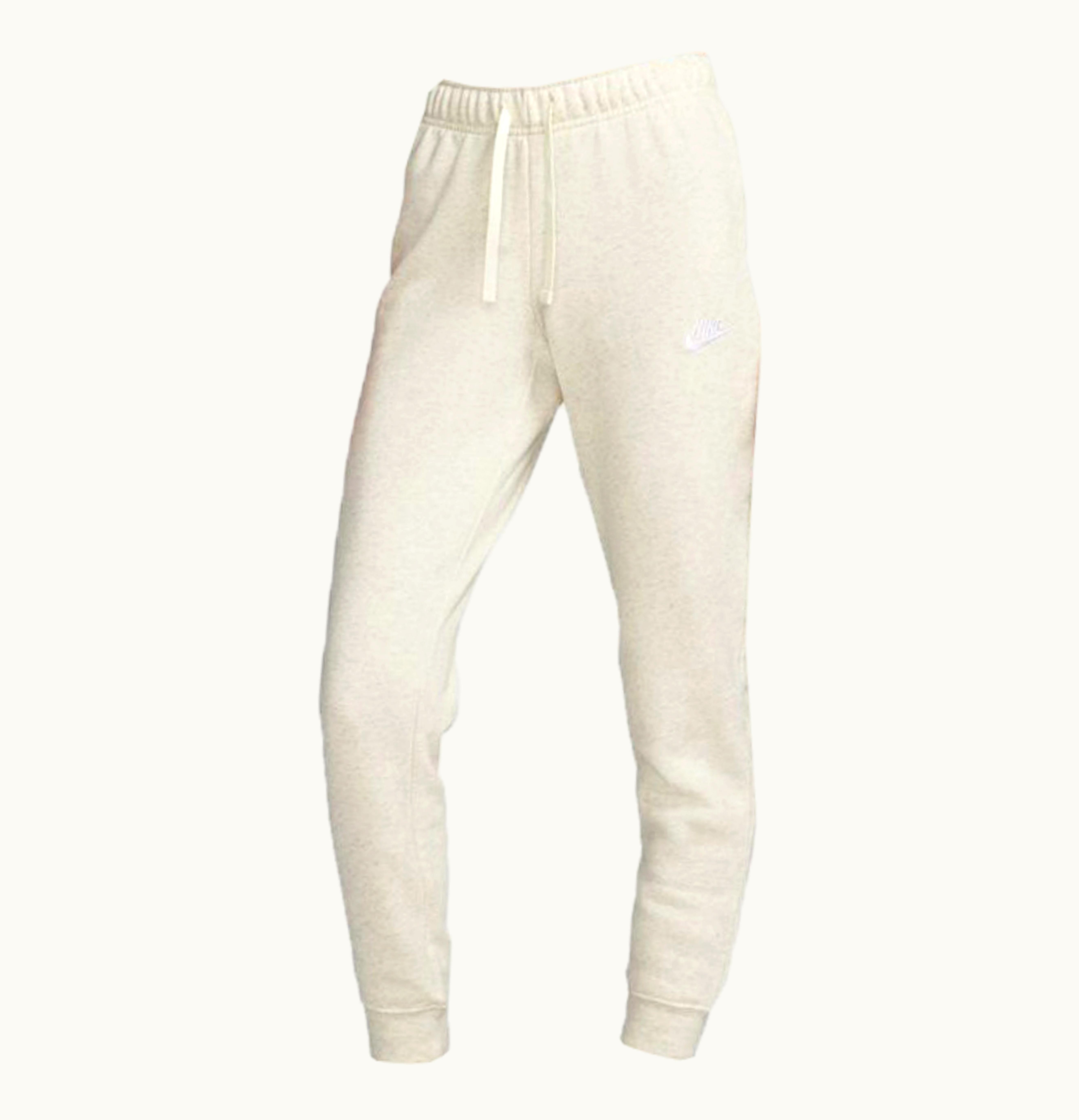 Nike Nike Sportswear Womens Club Fleece Jogger Pants Oatmeal Heather White