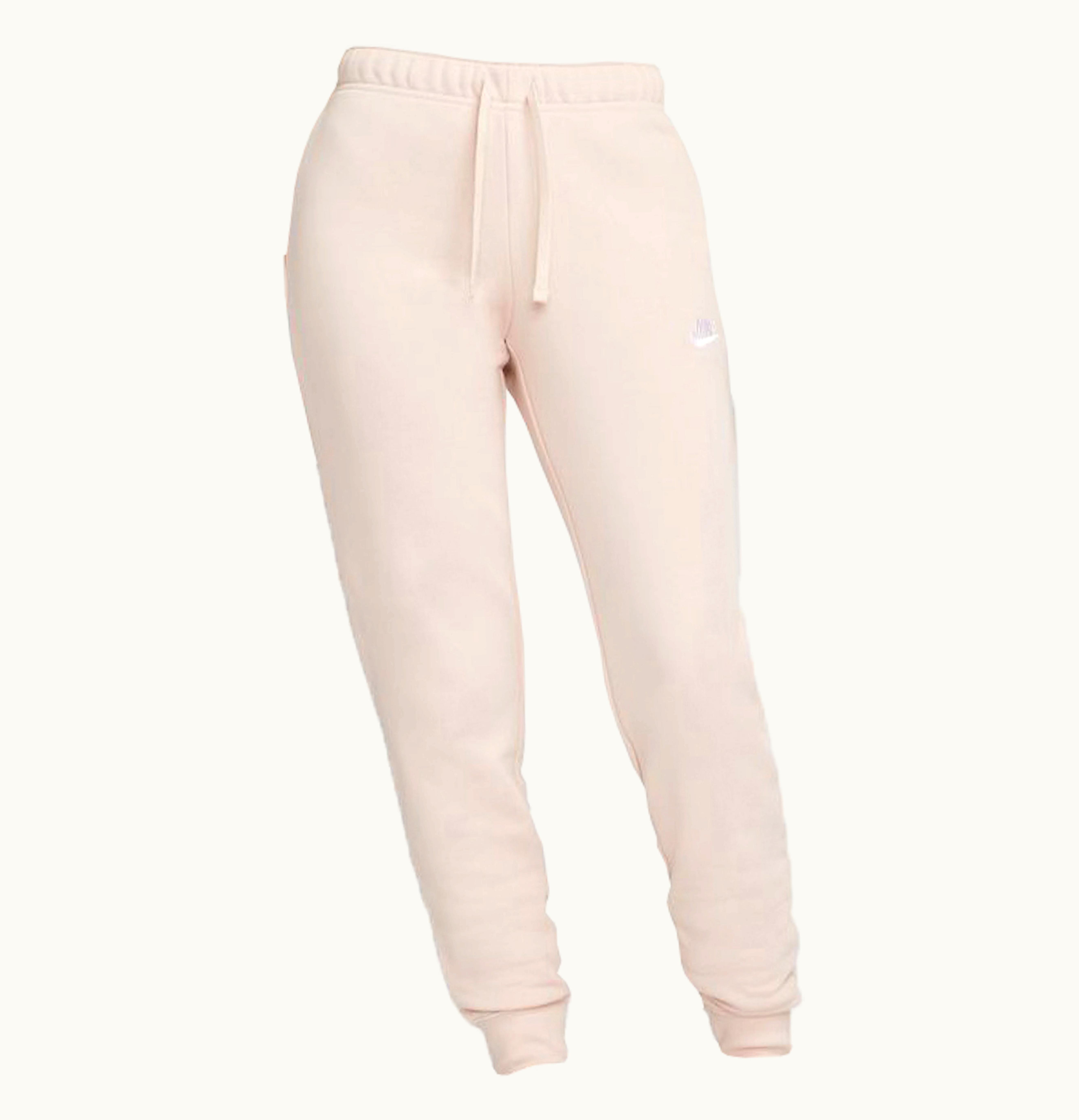 Nike Nike Sportswear Womens Club Fleece Jogger Pants Pink Oxford White