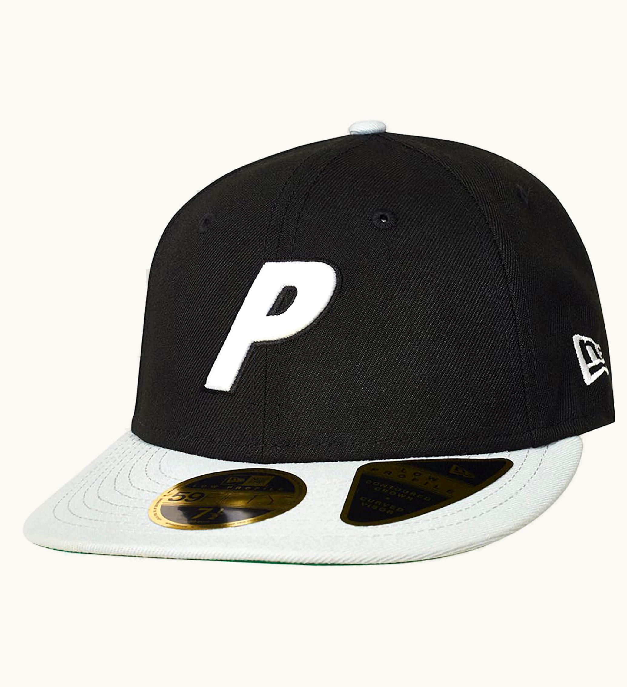 Palace Palace P New Era Lp 59fifty Fitted Cap Black Gray