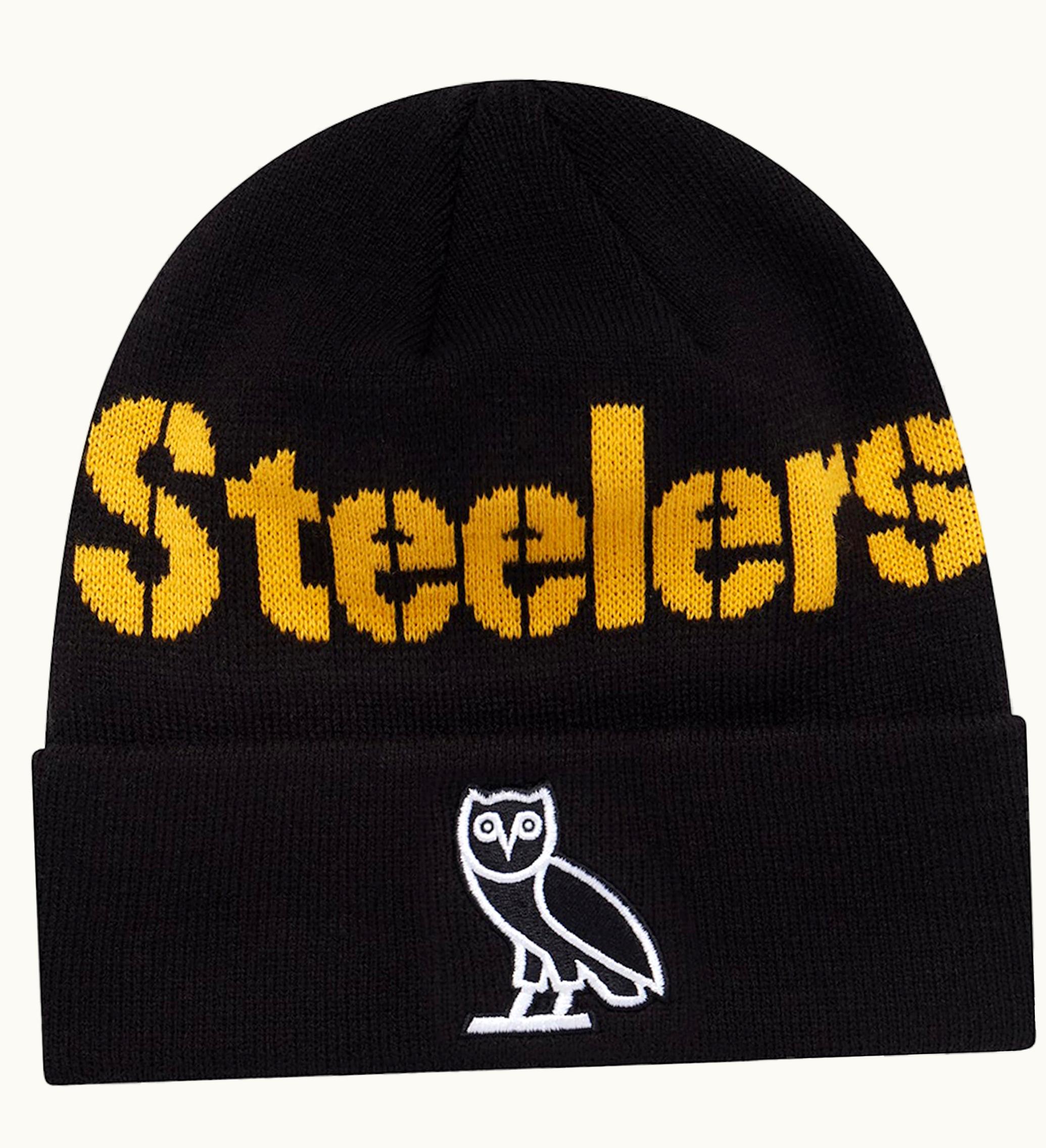OVO OVO X NFL Pittsburgh Steelers New Era Beanie Black