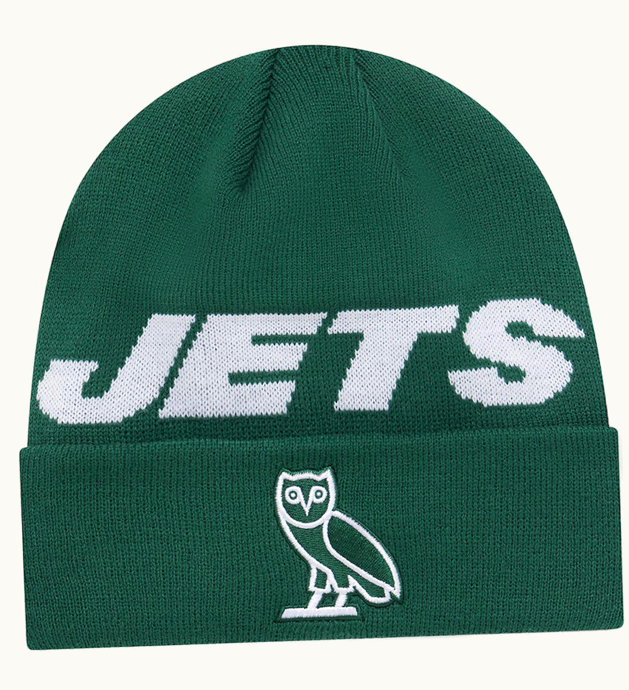OVO OVO X NFL New York Jets New Era Beanie Green