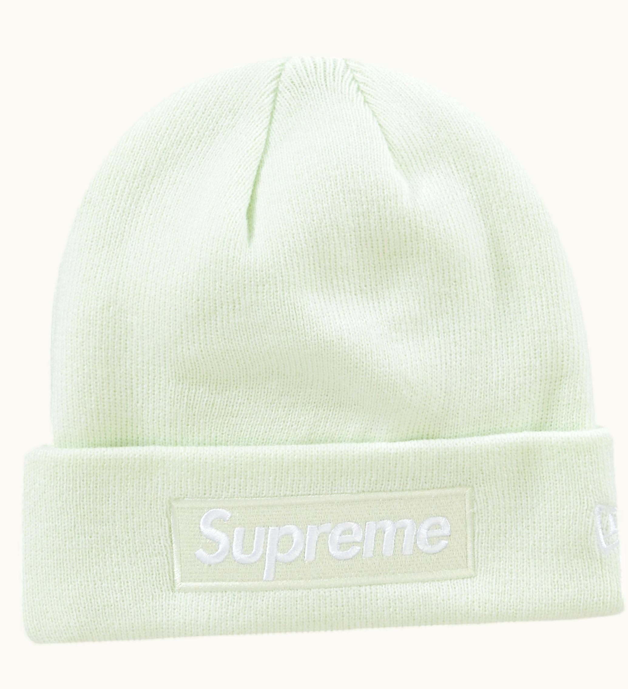 Supreme Supreme New Era Box Logo Beanie FW23 Light Green