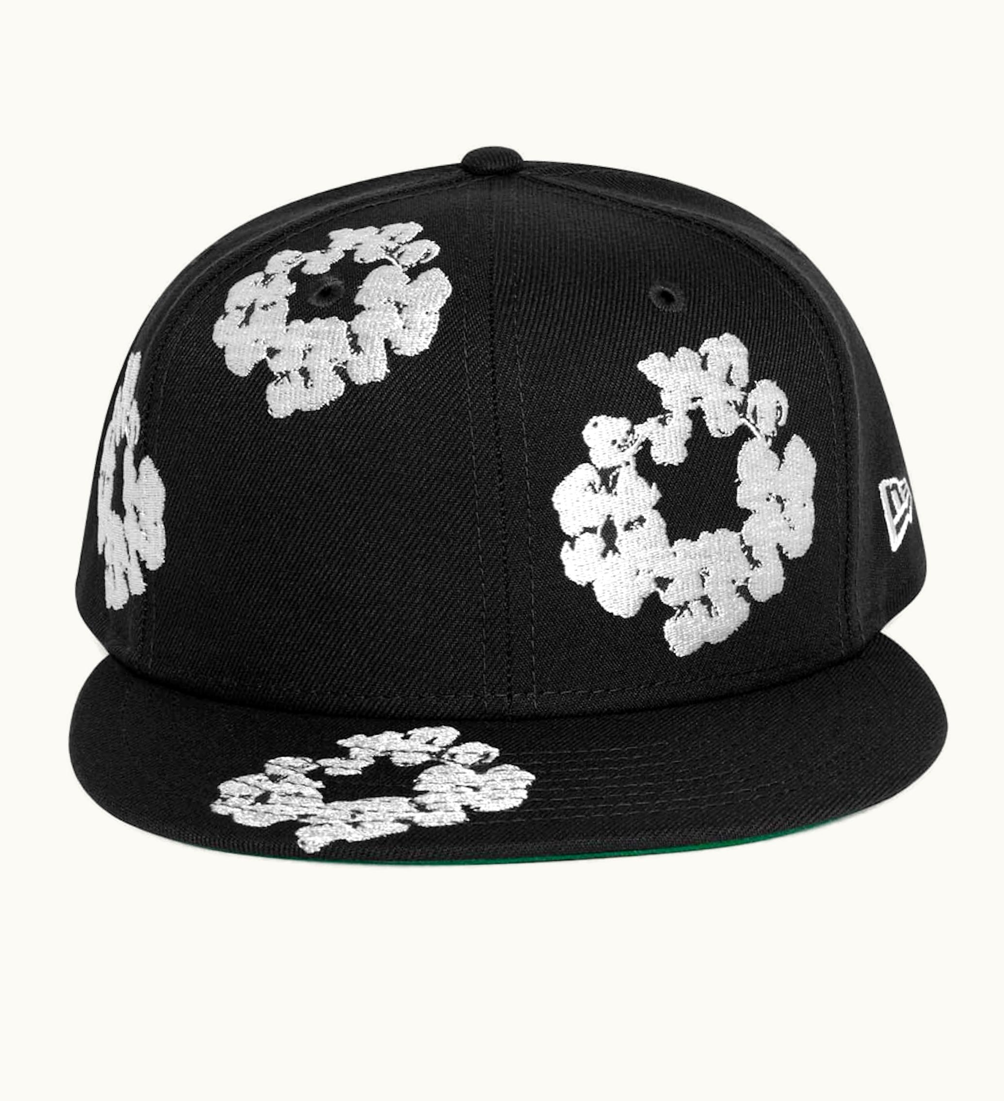 Denim Tears Denim Tears New Era Cotton Wreath 59 50 Cap Black
