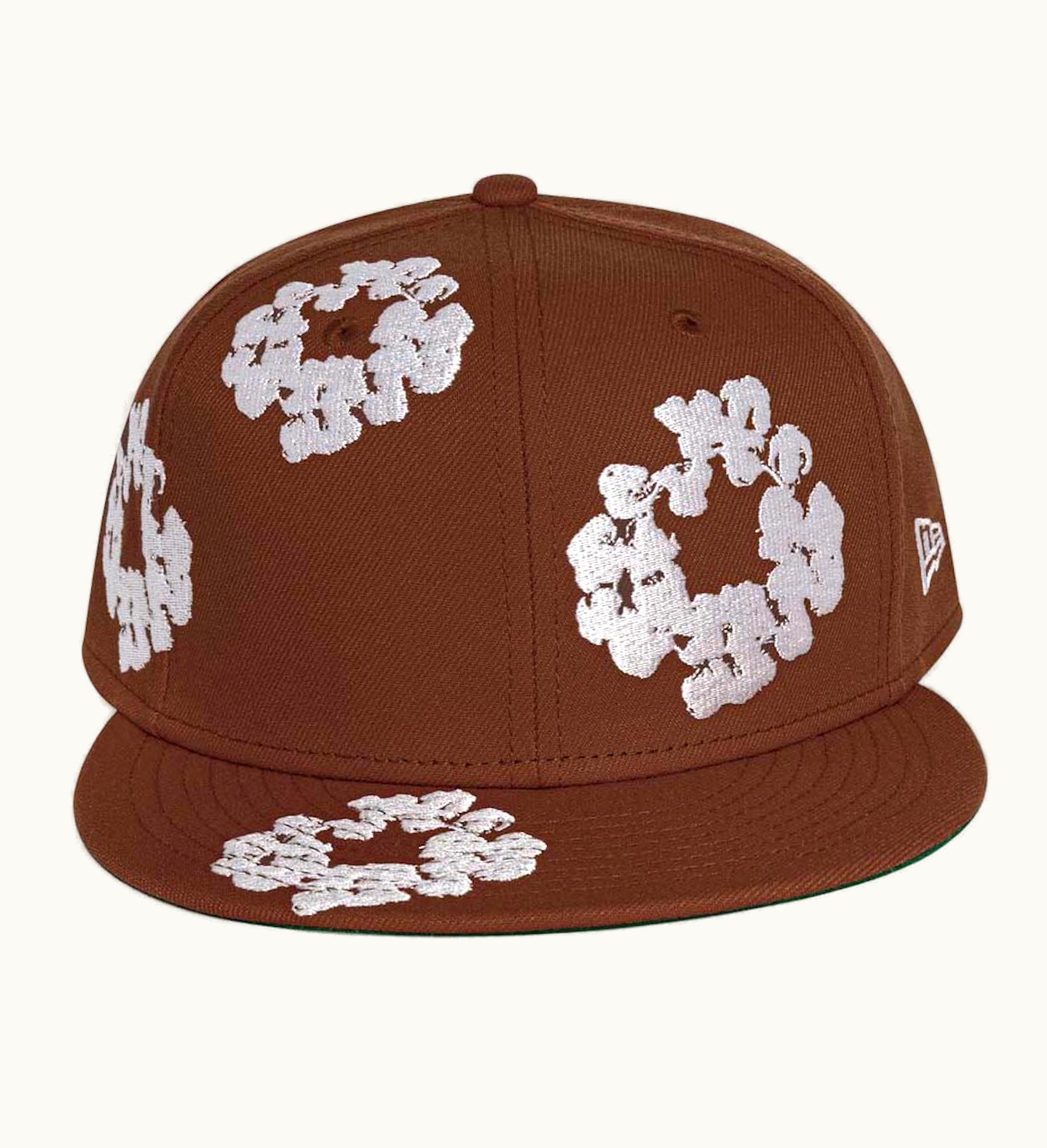 Denim Tears Denim Tears New Era Cotton Wreath 59 50 Cap Brown
