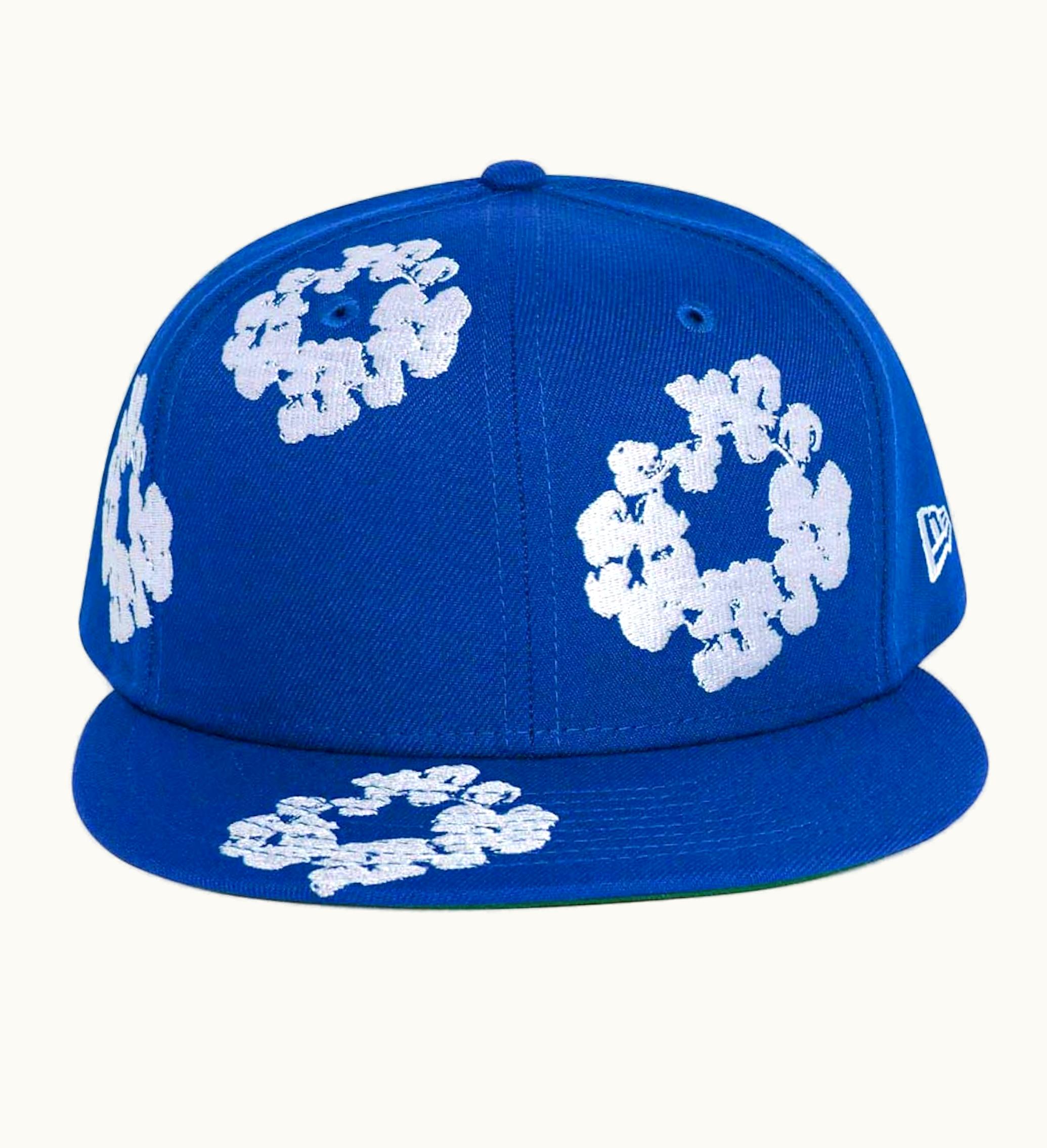 Denim Tears Denim Tears New Era Cotton Wreath 59 50 Cap Royal Blue