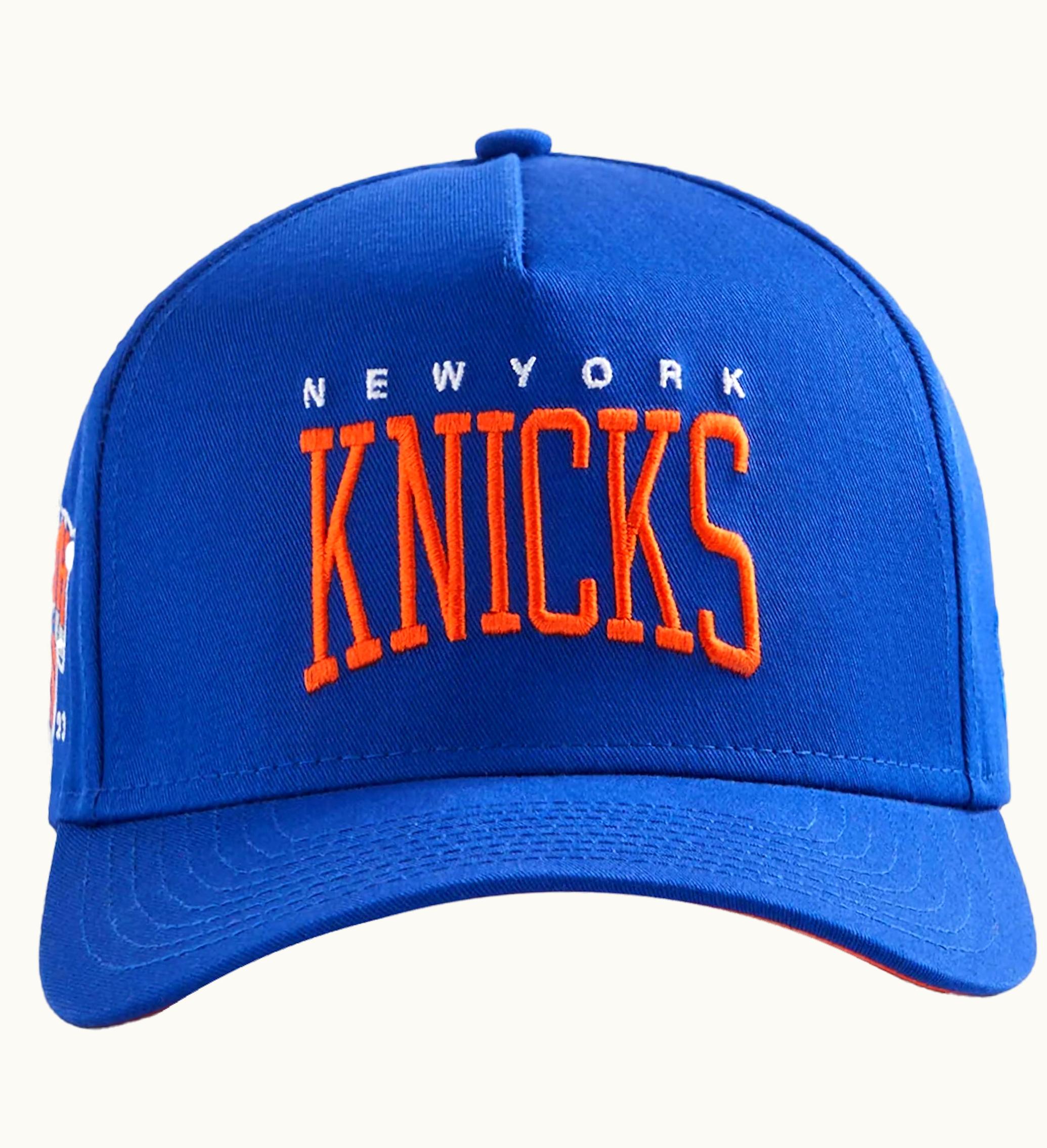 Kith Kith New Era The New York Knicks Cotton 9forty A Frame Snapback Royal