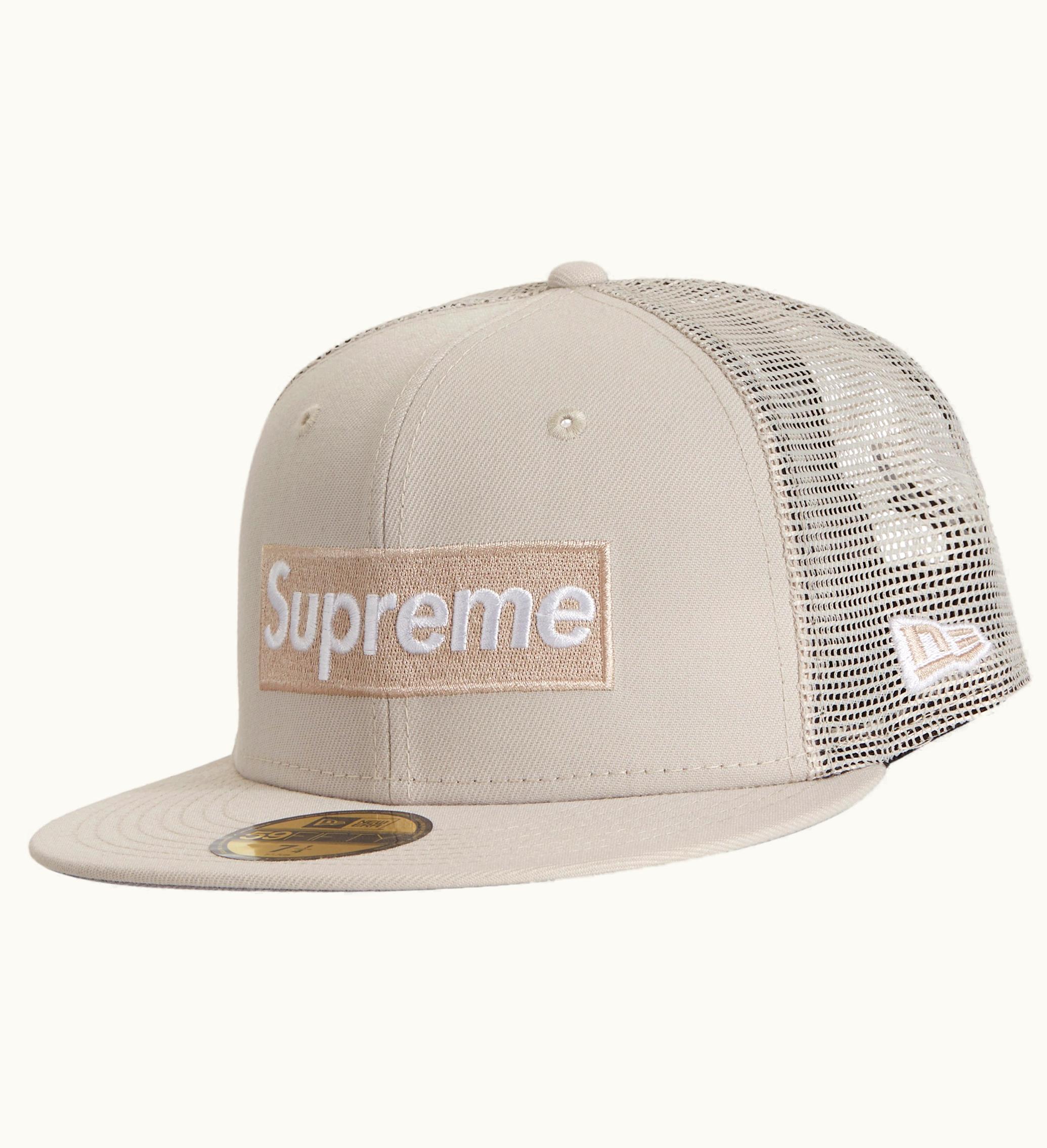 Supreme Supreme Box Logo Mesh Back New Era SS23 Stone