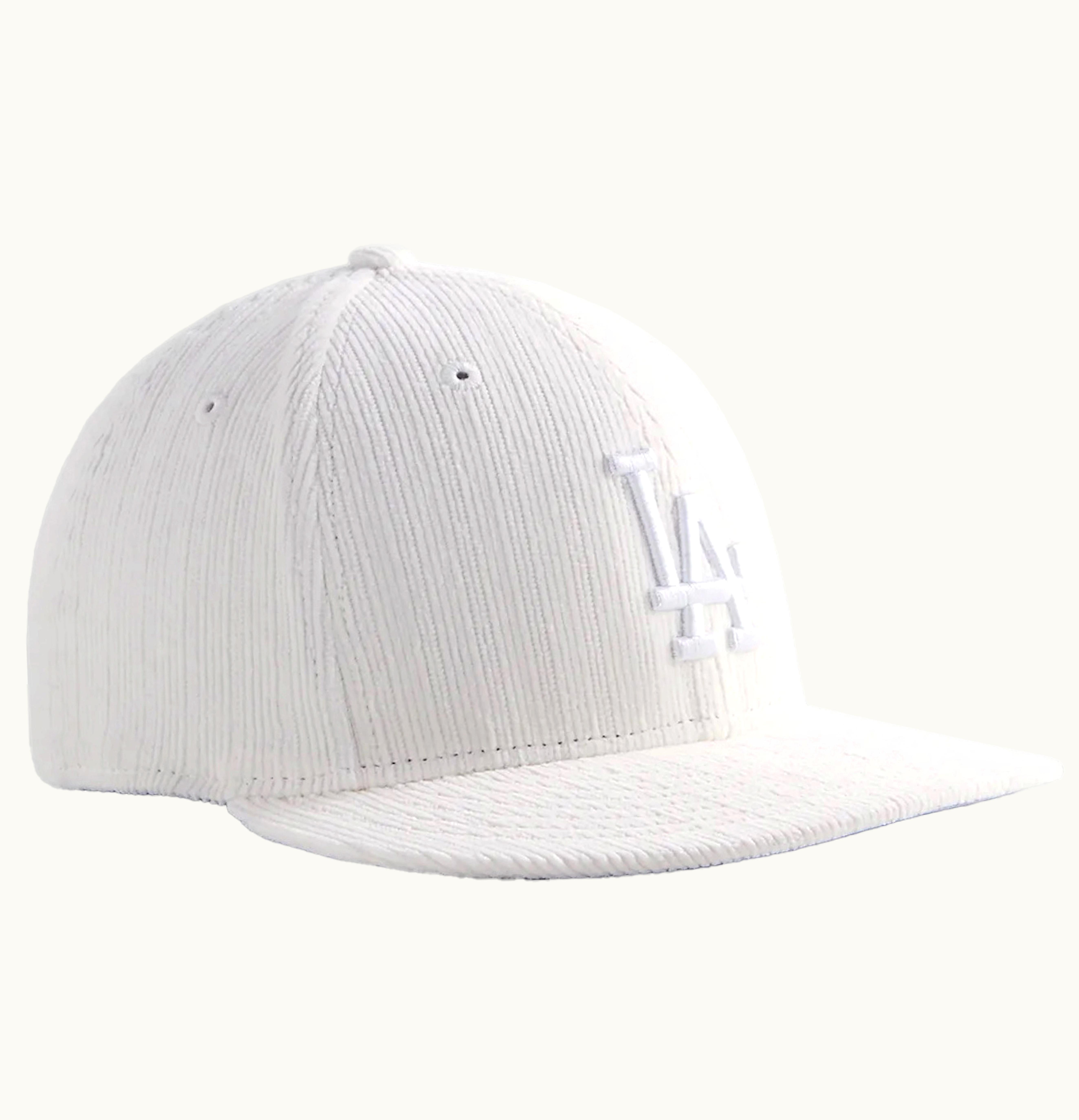 Kith Kith X New Era For Los Angeles Dodgers Novelty Corduroy 59fifty Low Profile Sandrift