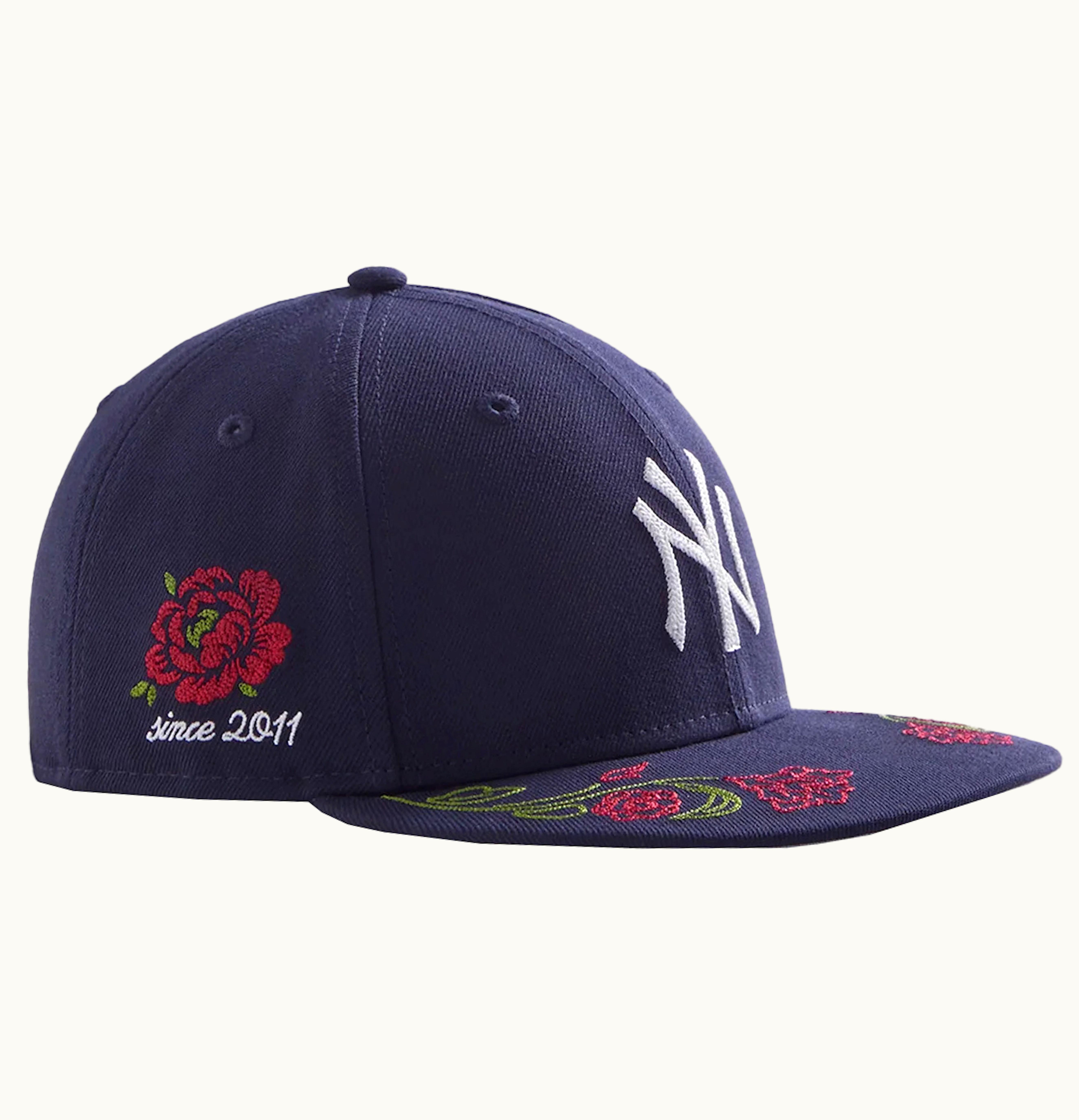 Kith Kith X New Era For Yankees Floral Chainstitch 59fifty Low Profile Nocturnal