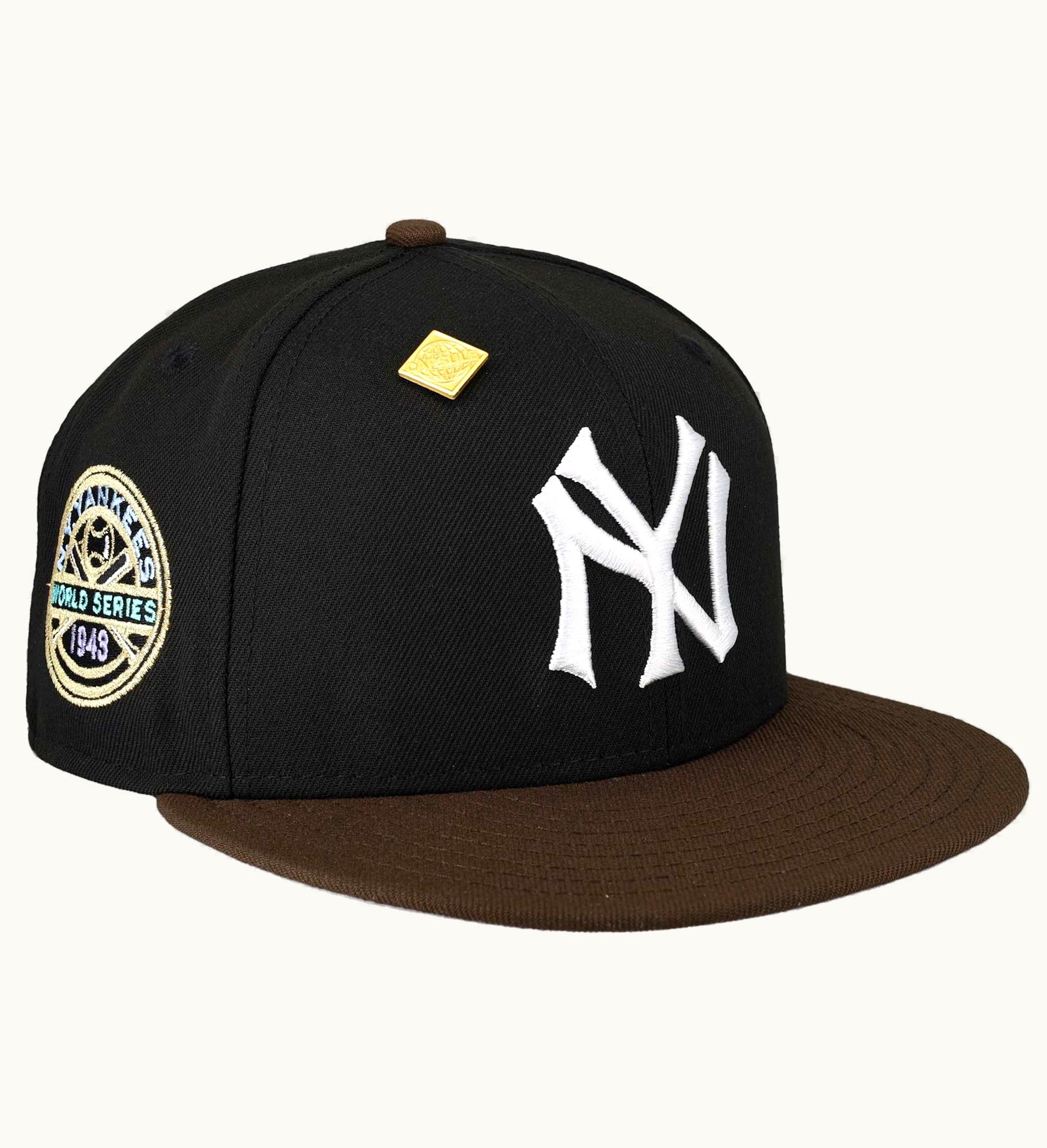 New Era New Era New York Yankees Capsule Vintage Collection 1943 World Series Patch 59fifty Fitted Hat Black Lavender