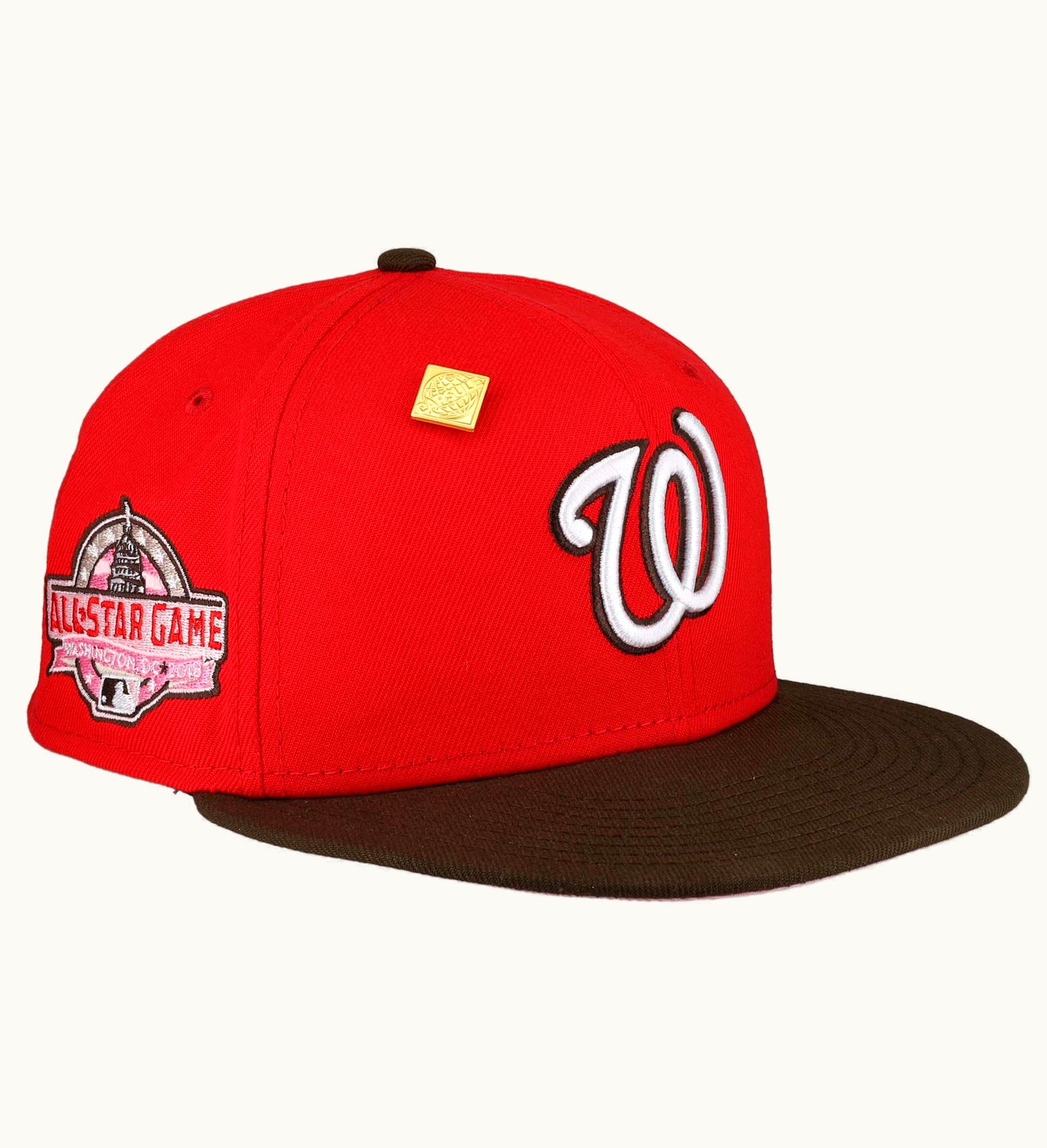 New Era New Era Washington Nationals Capsule Valentines Day 2018 All Star Game Patch 59fifty Fitted Hat Red Pink