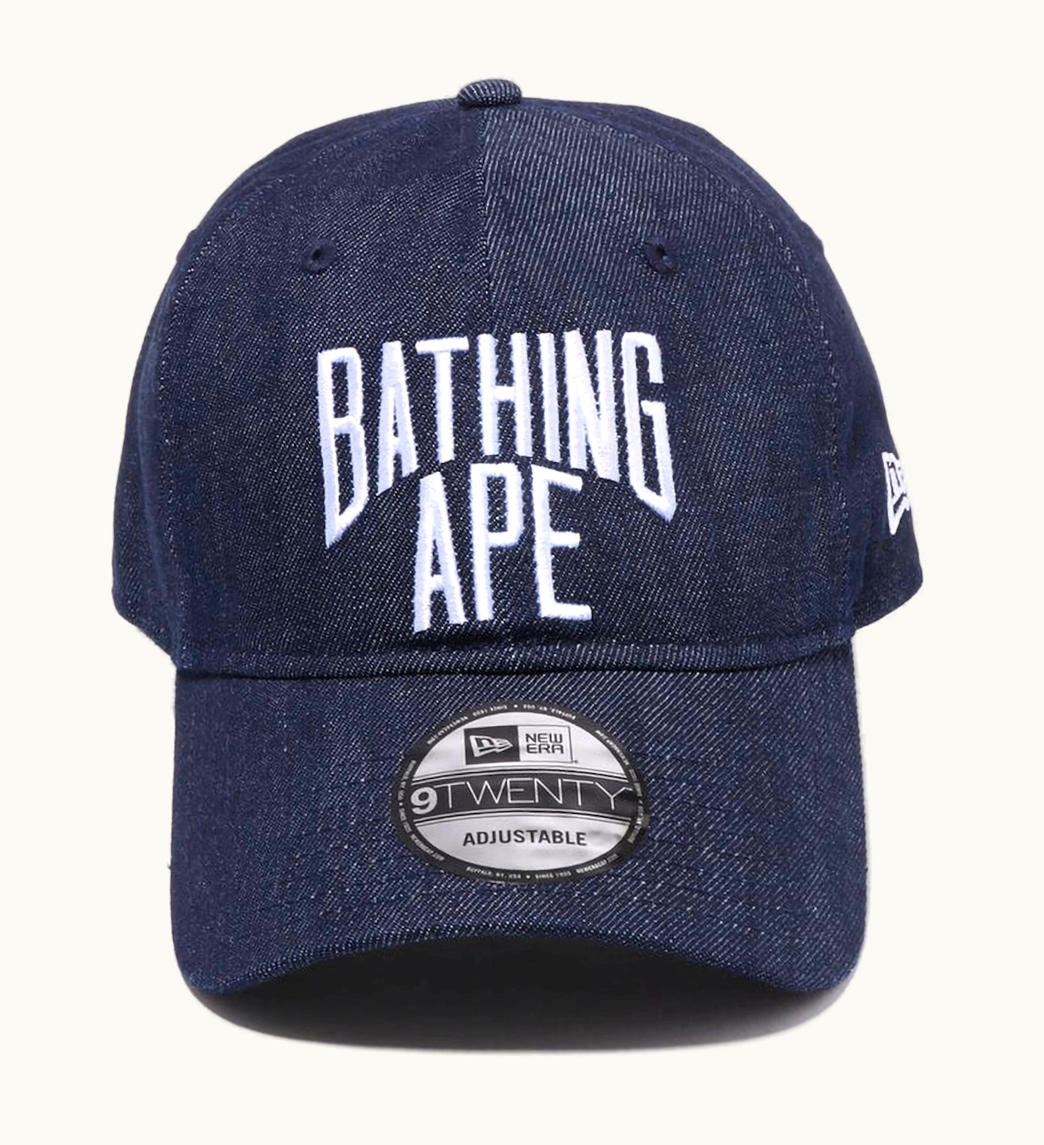 BAPE BAPE Nyc Logo Denim New Era 9twenty Cap Indigo