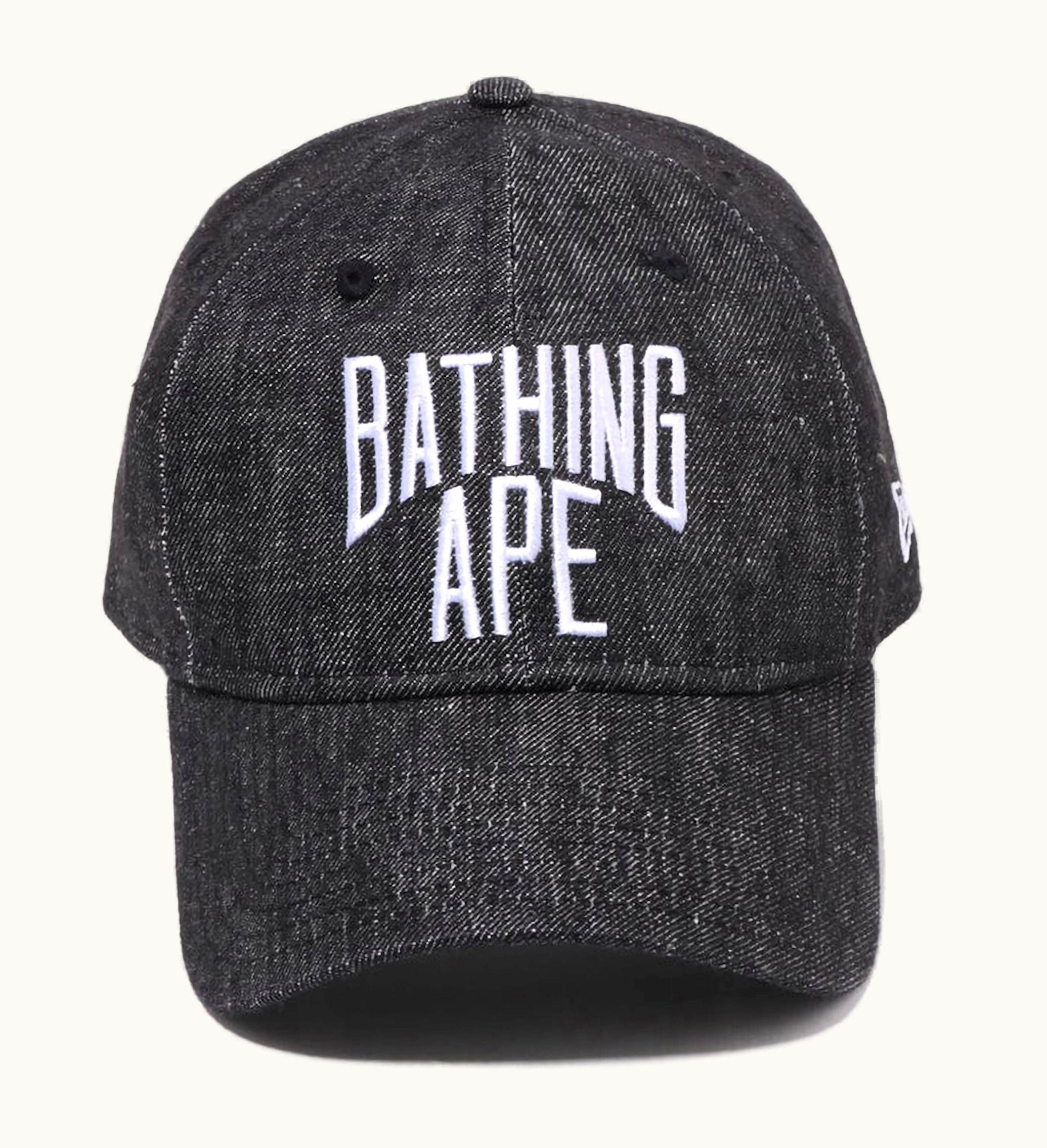 BAPE BAPE Nyc Logo Denim New Era 9twenty Cap Black