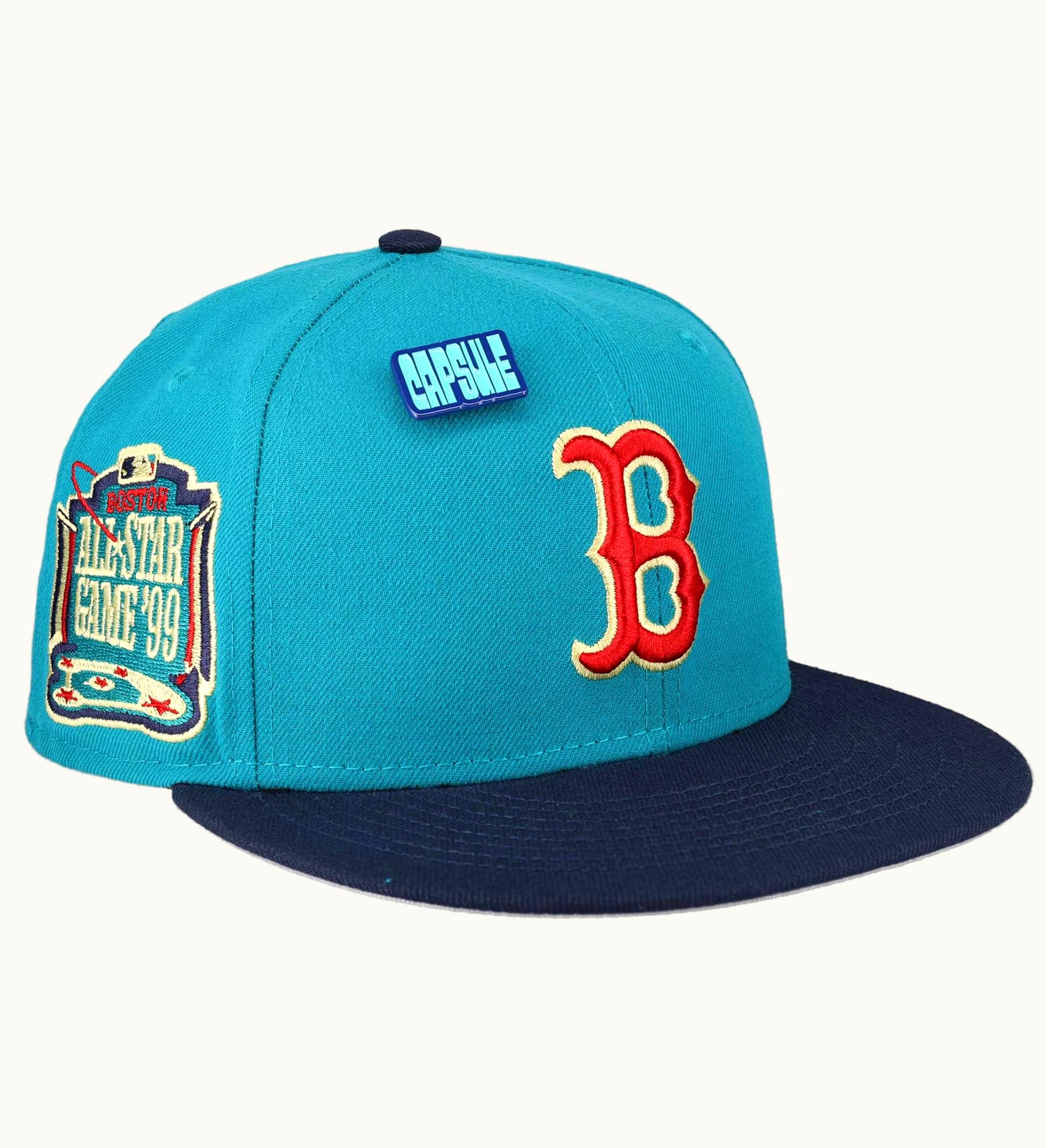 New Era New Era Boston Red Sox Capsule Teal Collection 1999 All Star Game 59fifty Fitted Hat Teal Grey