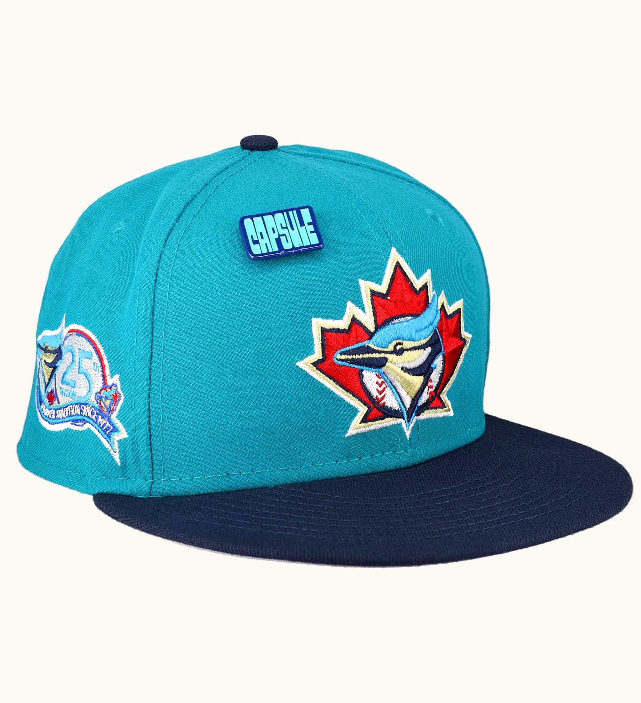 New Era New Era Toronto Blue Jays Capsule Teal Collection 25th Season 59fifty Fitted Hat Teal Grey
