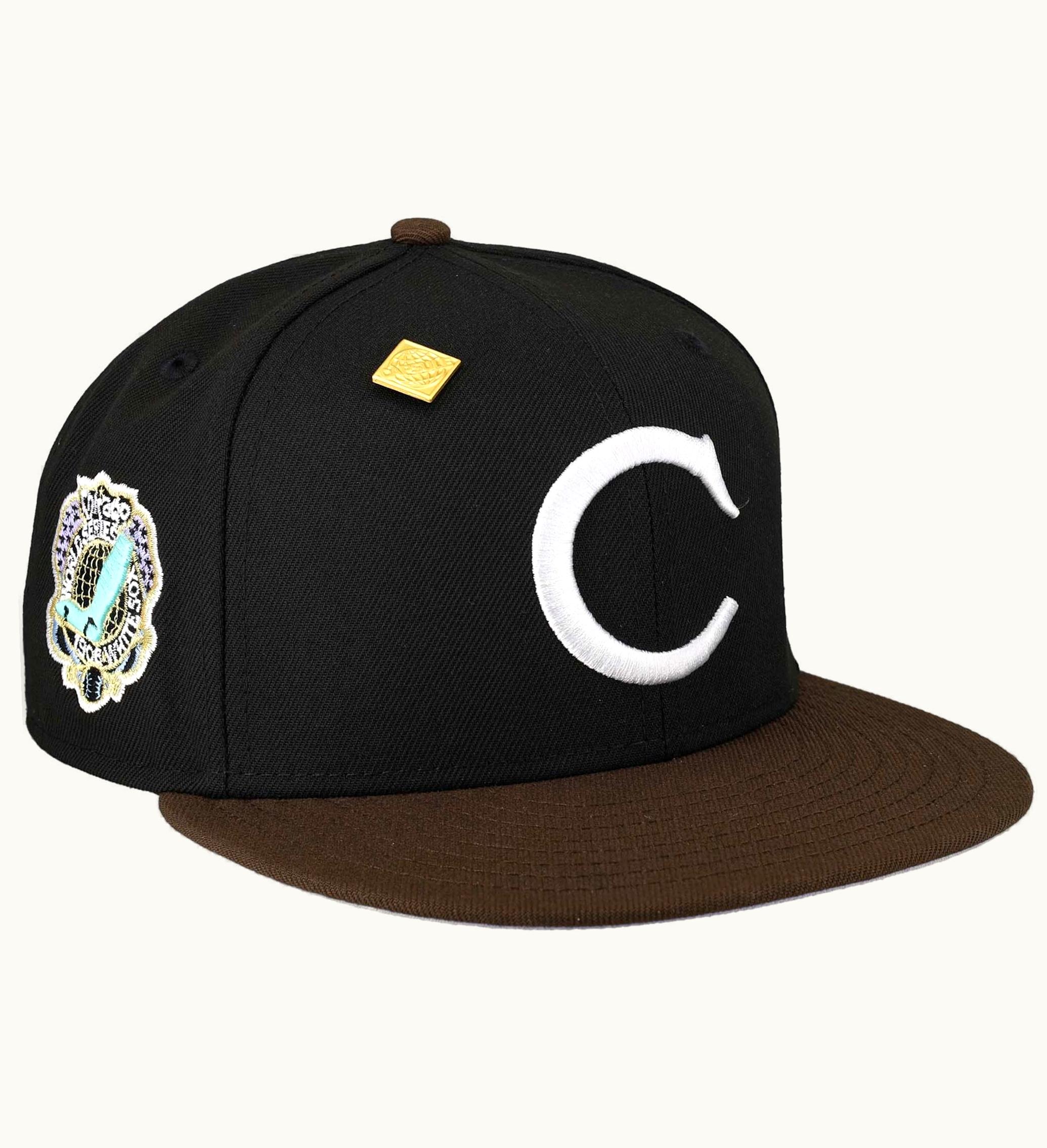 New Era New Era Chicago White Sox Capsule Vintage Series 1906 World Series Patch 59fifty Fitted Hat Black Lavender