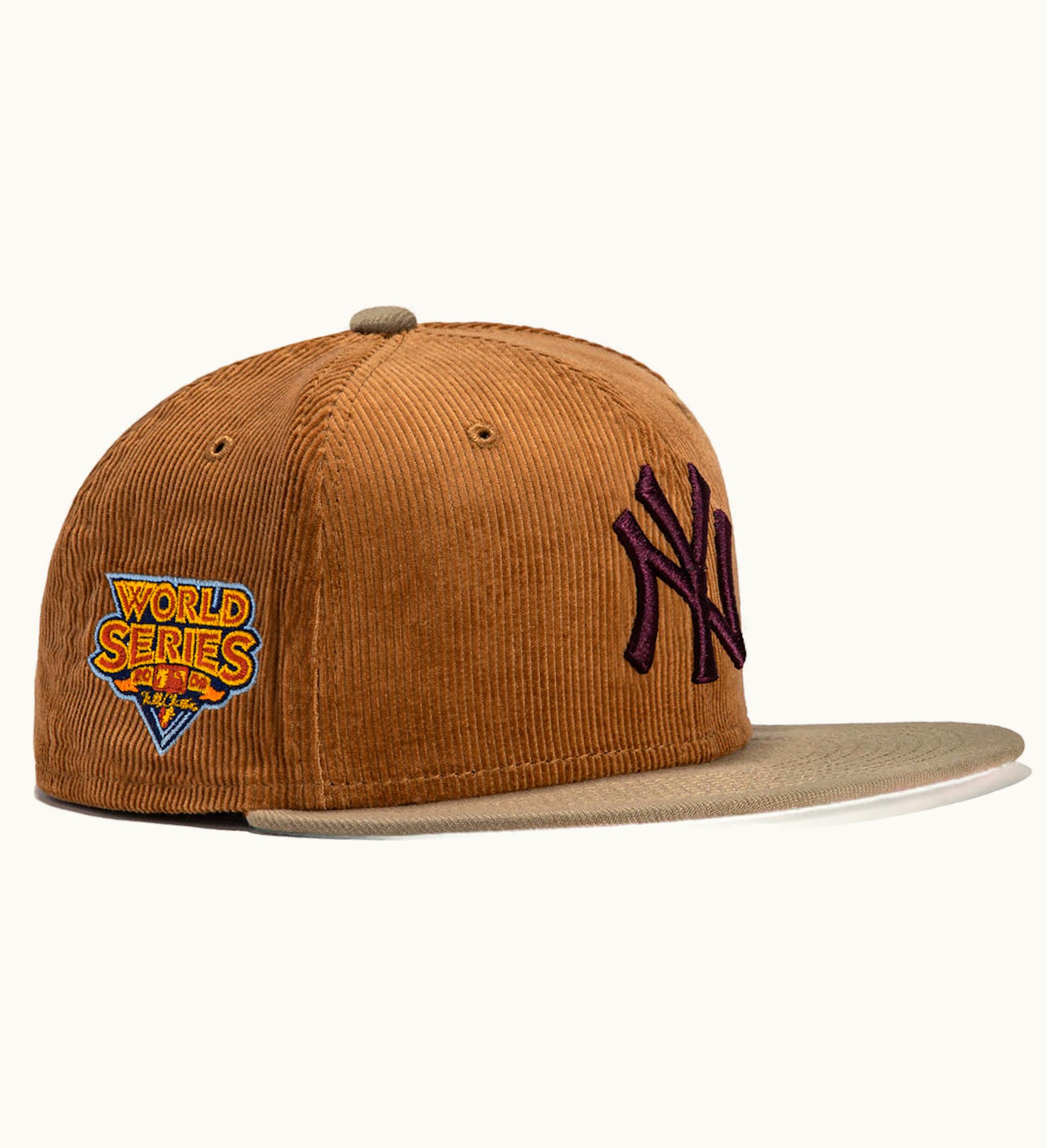 New Era New Era X Hat Club Exclusive Cord Dream New York Yankees 2009 World Series Patch 59fifty Fitted Hat Khaki