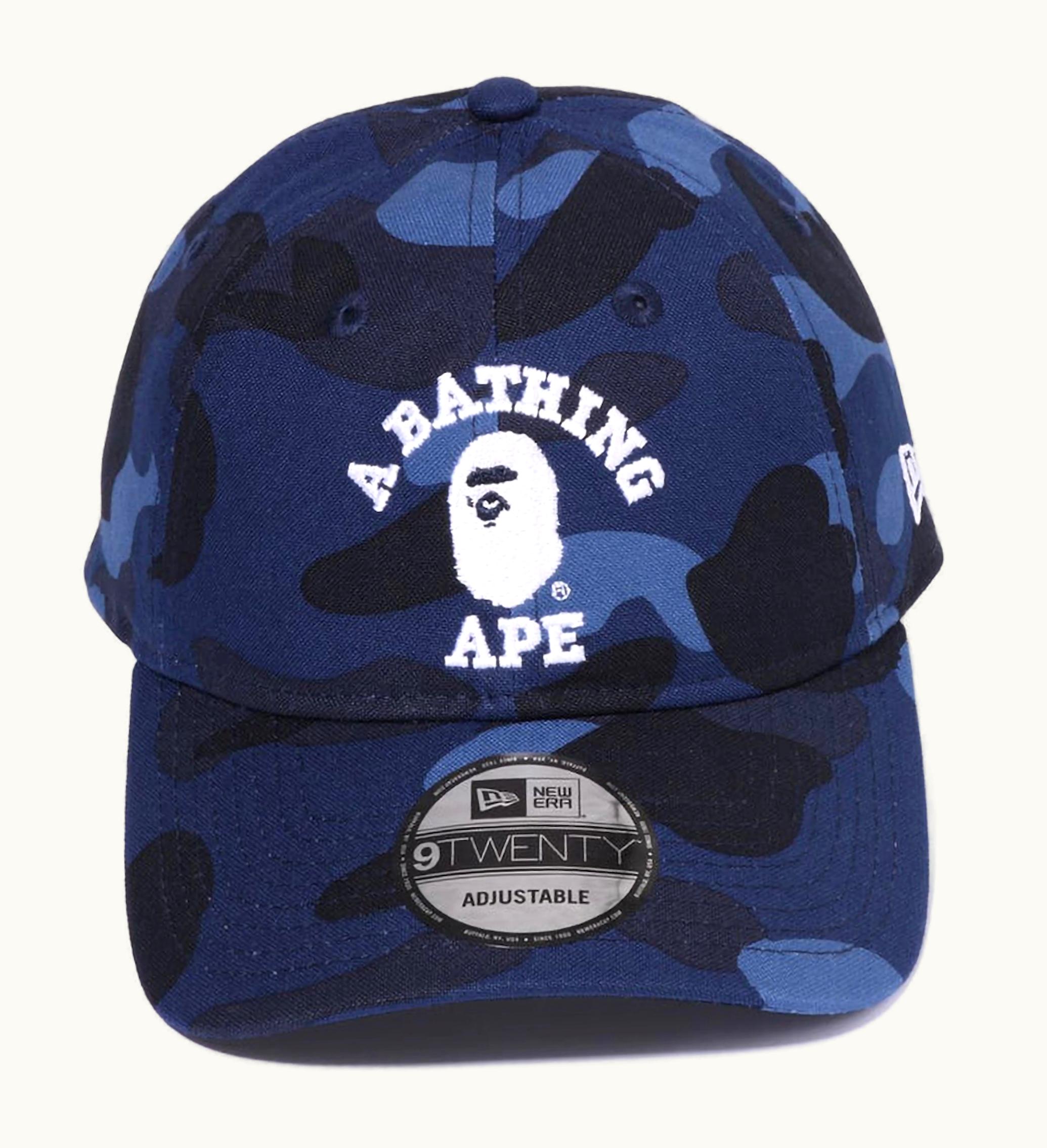 BAPE BAPE Color Camo College New Era 9twenty Cap FW22 Navy