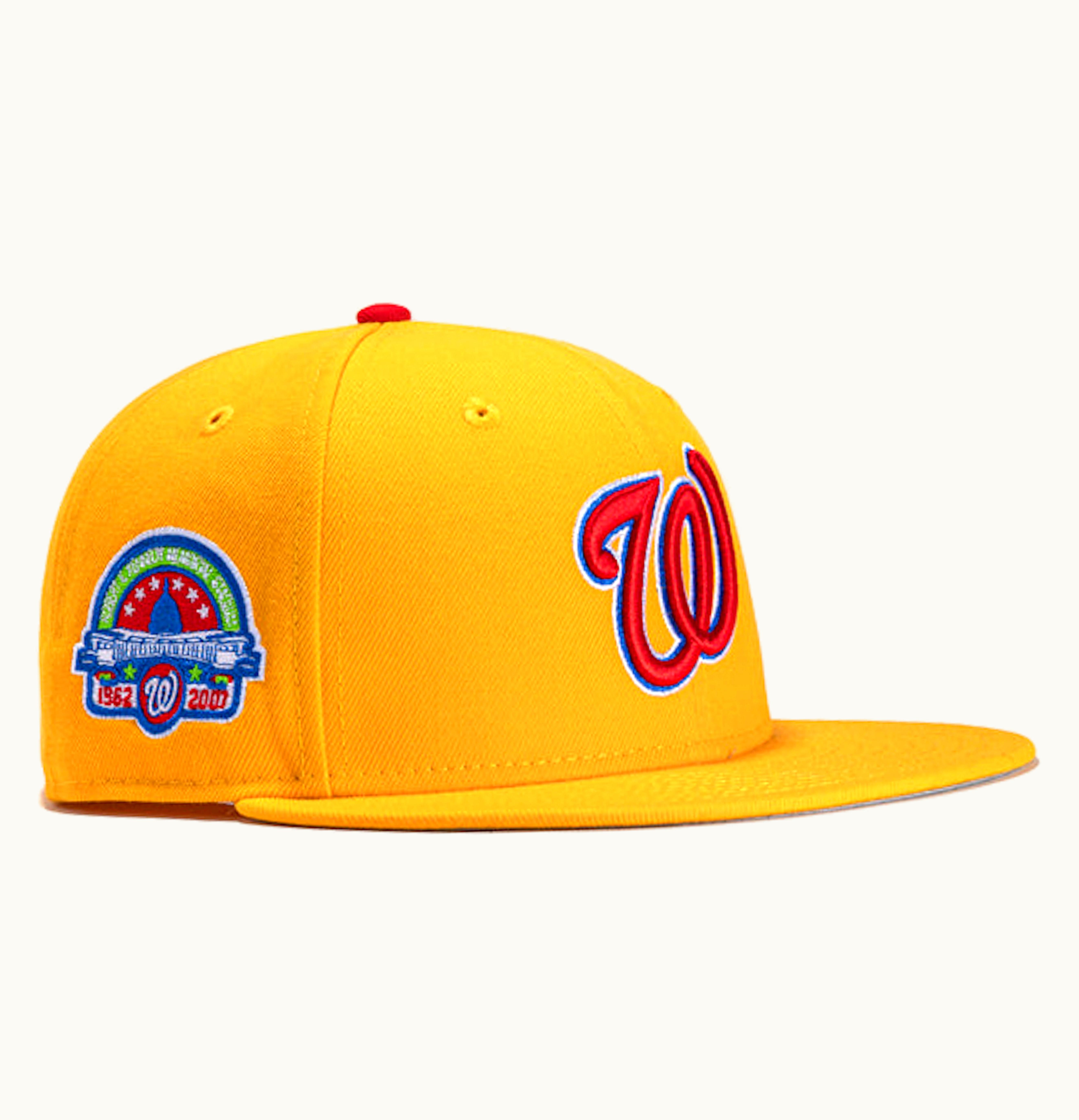 New Era New Era X Hat Club Exclusive Cereal Pack Bonus Flavors Washington Nationals Rfk Stadium Patch 59fifty Fitted Hat Gold