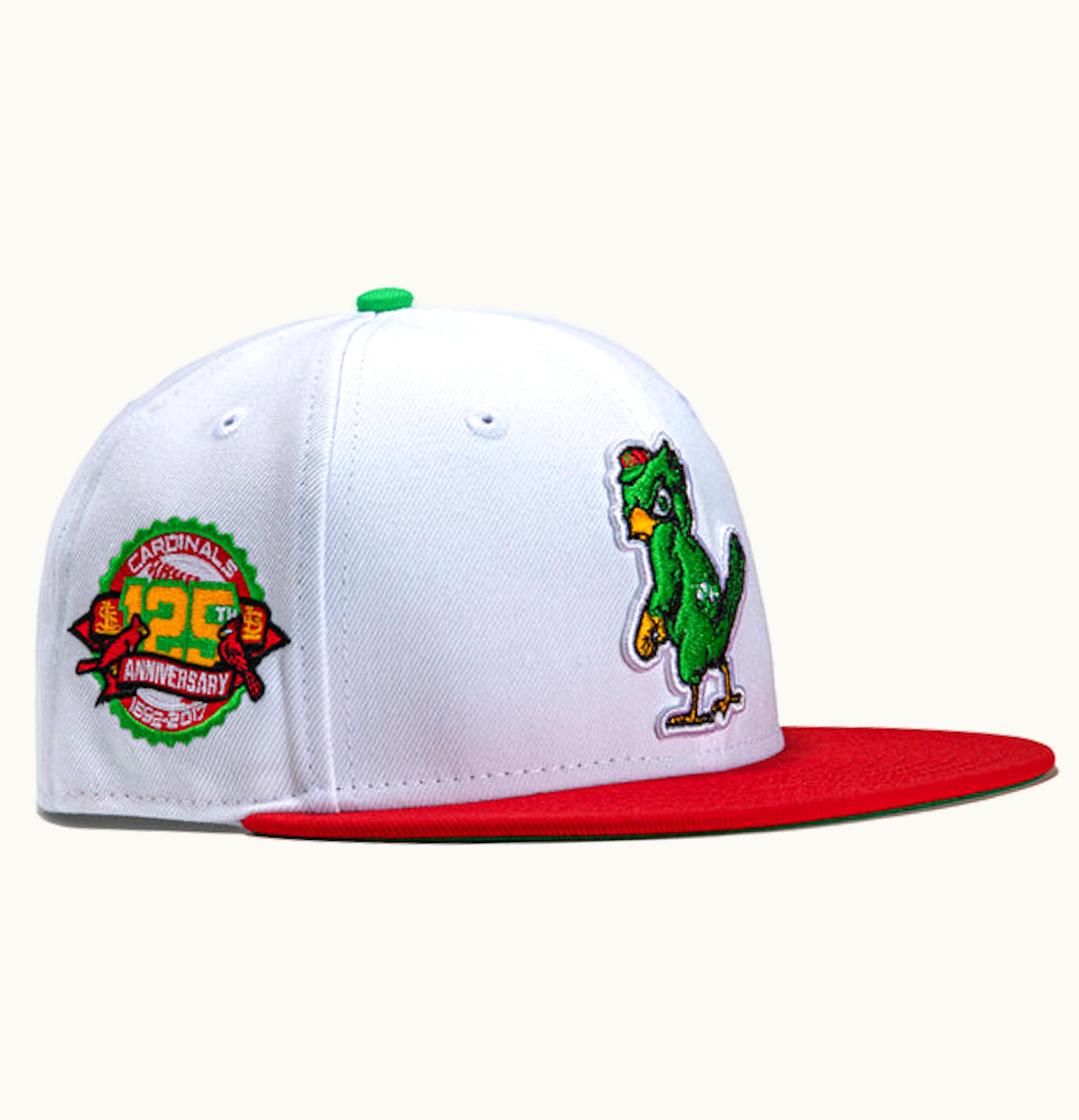 New Era New Era X Hat Club Exclusive Cereal Pack Bonus Flavors St Louis Cardinals 125th Anniversary Patch 59fifty Fitted Hat White Red