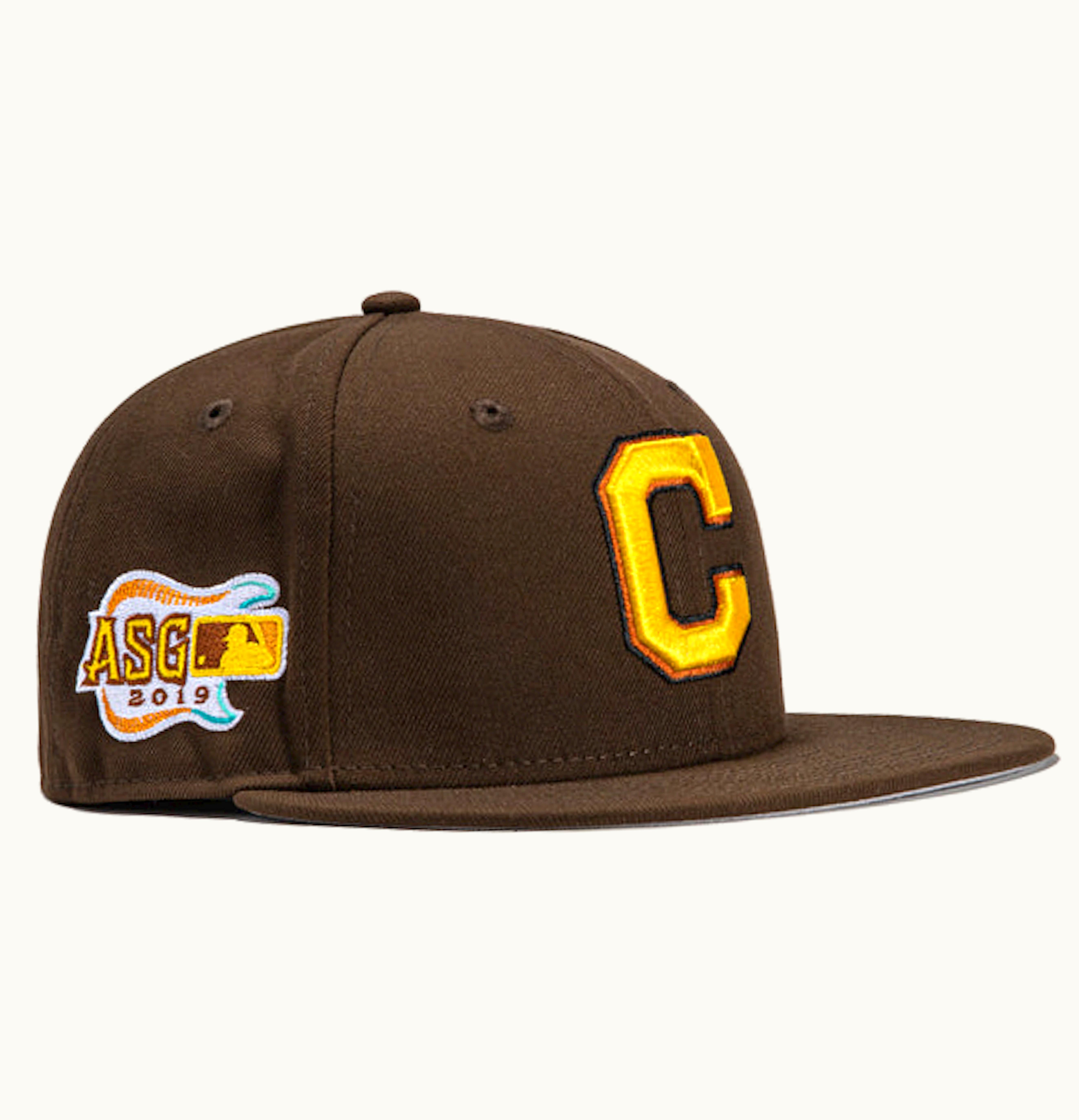 New Era New Era X Hat Club Exclusive Cereal Pack Bonus Flavors Cleveland Indians 2019 All Star Game Patch 59fifty Fitted Hat Brown
