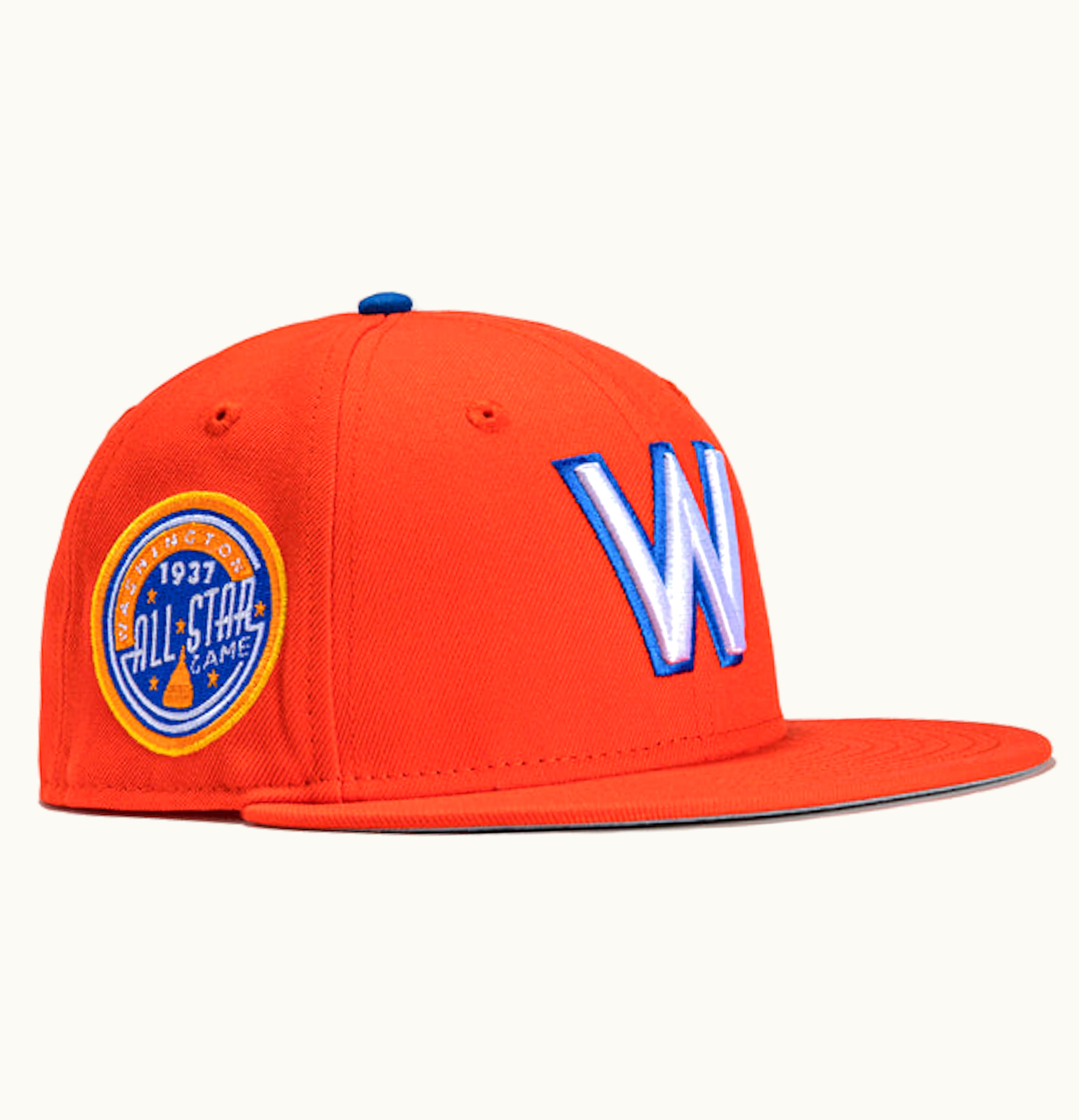 New Era New Era X Hat Club Exclusive Cereal Pack Bonus Flavors Washington Senators 1937 All Star Game Patch 59fifty Fitted Hat Orange