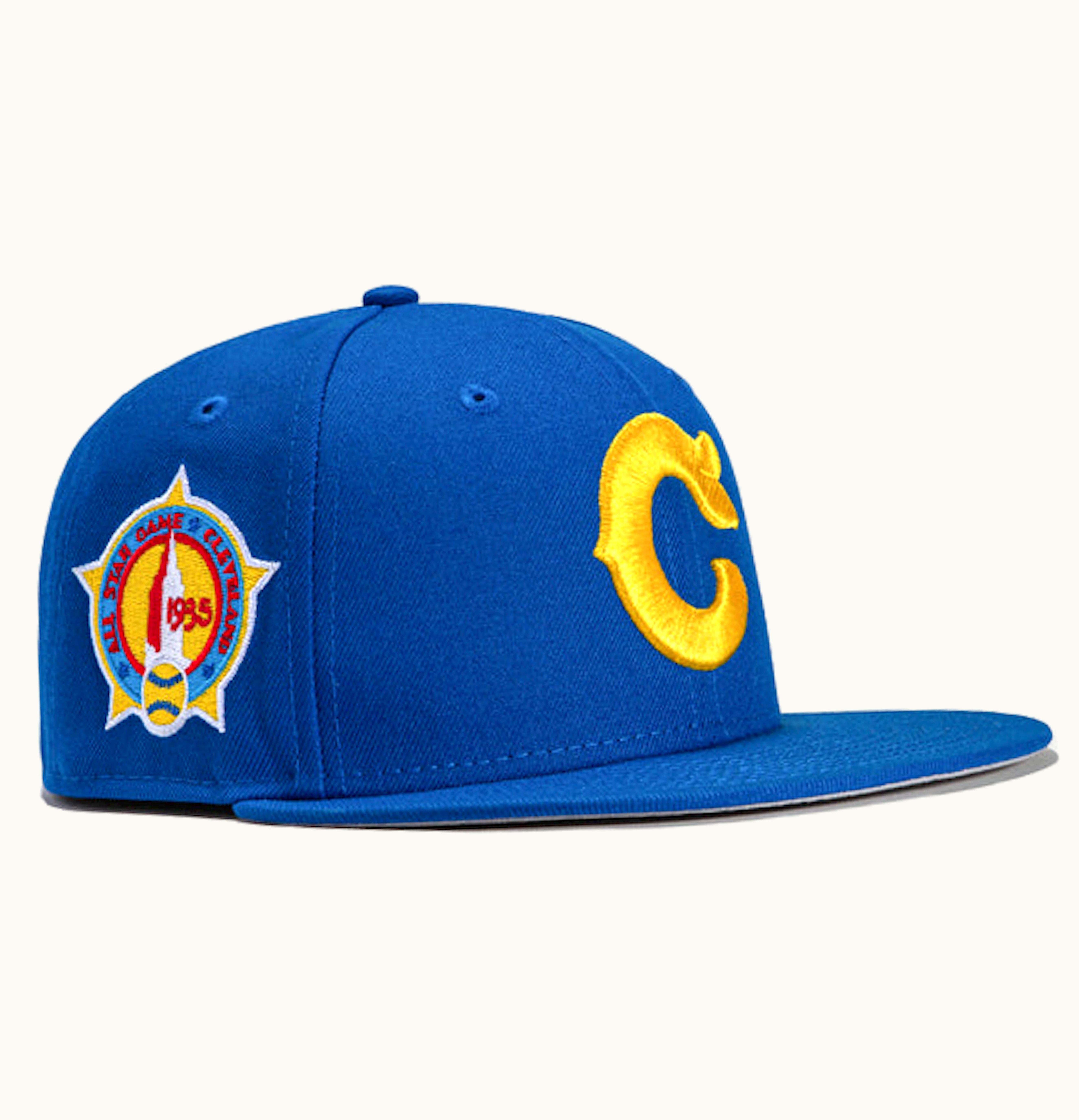 New Era New Era X Hat Club Exclusive Cereal Pack Bonus Flavors Cleveland Indians 1935 All Star Game Patch Logo 59fifty Fitted Hat Royal