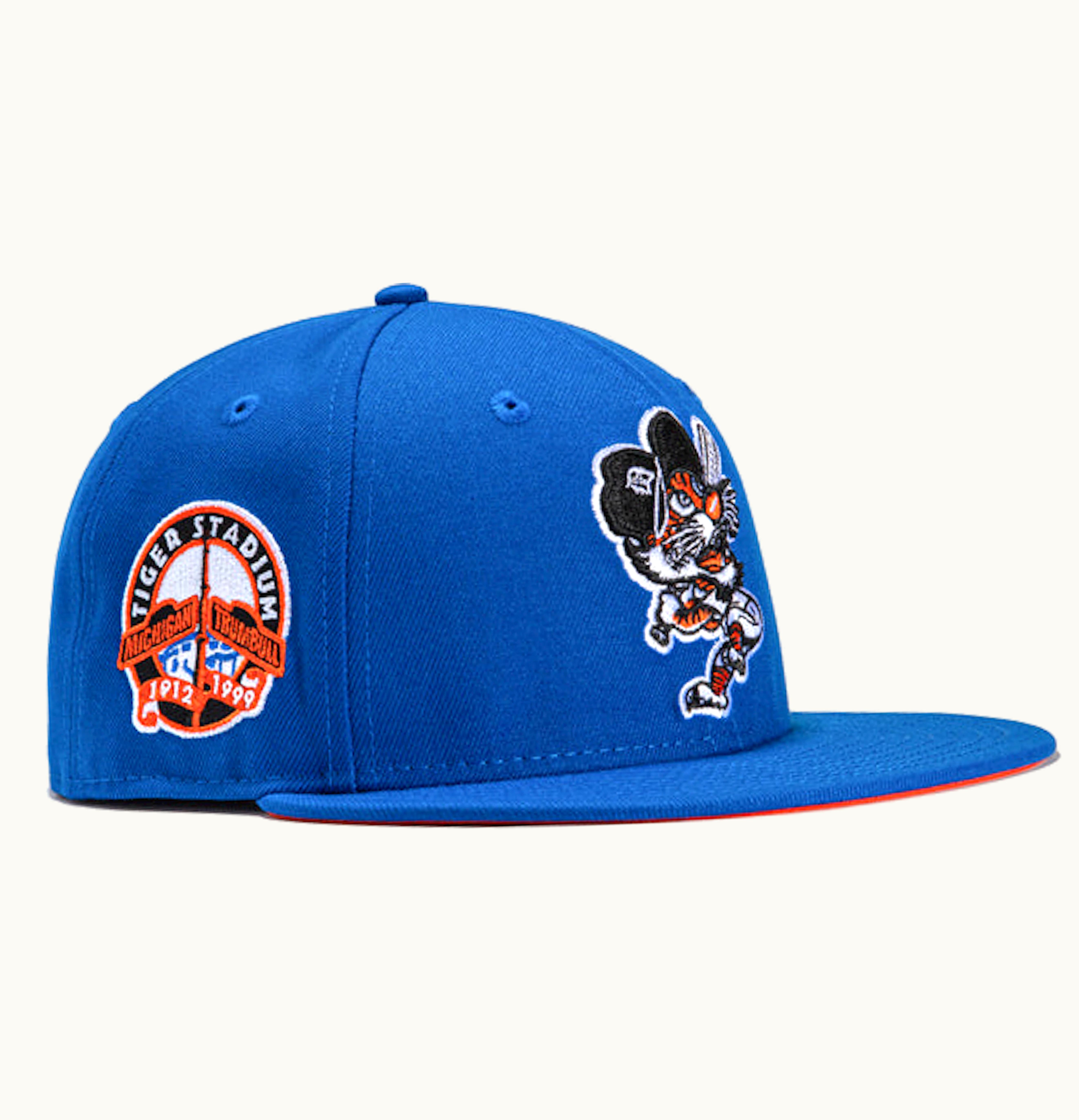 New Era X Hat Club Exclusive Cereal Pack Bonus Flavors Detroit Tigers Stadium Patch 59fifty Fitted Hat Royal