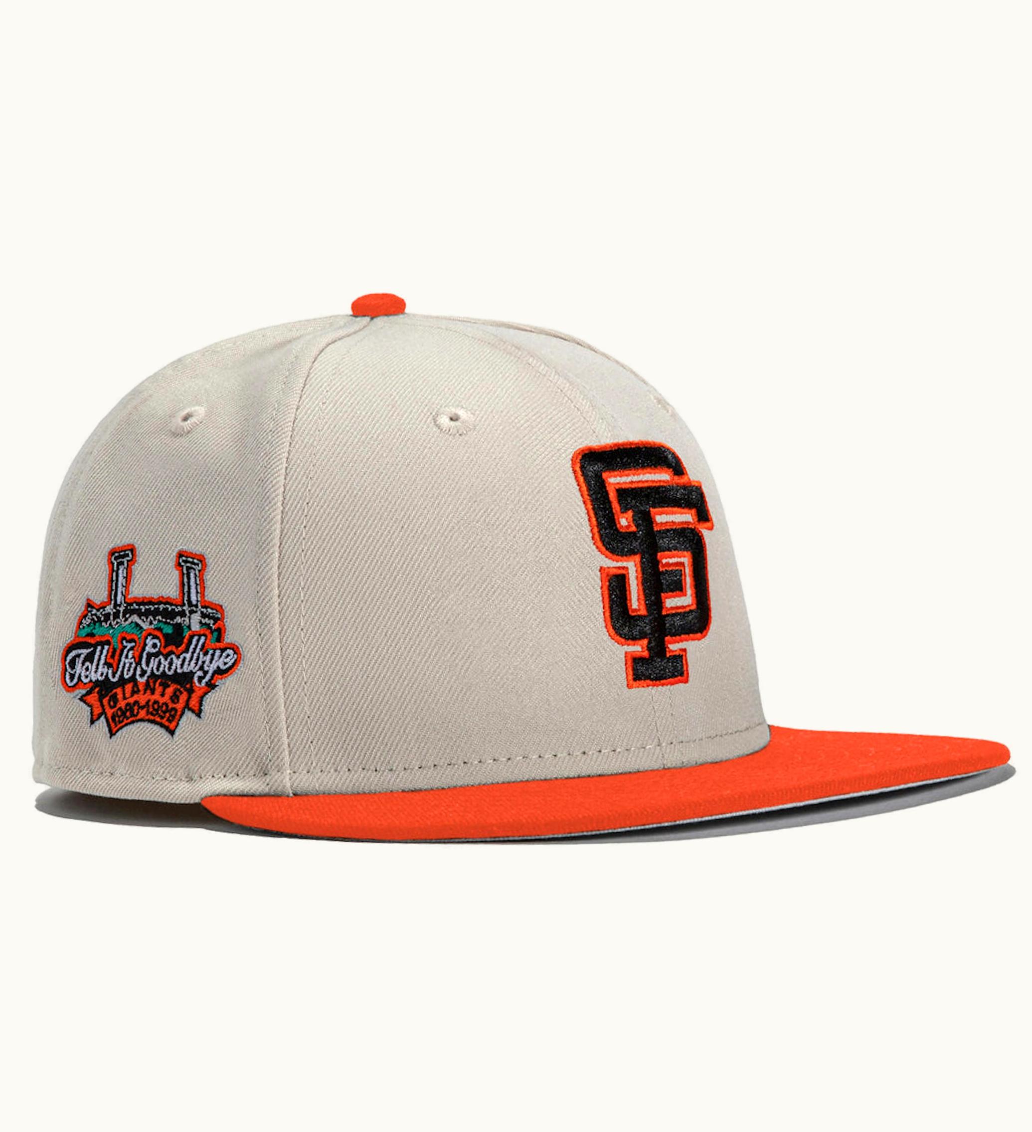 New Era New Era X Hat Club Exclusive Stone Dome San Francisco Giants Tell It Goodbye Patch 59fifty Fitted Hat Stone