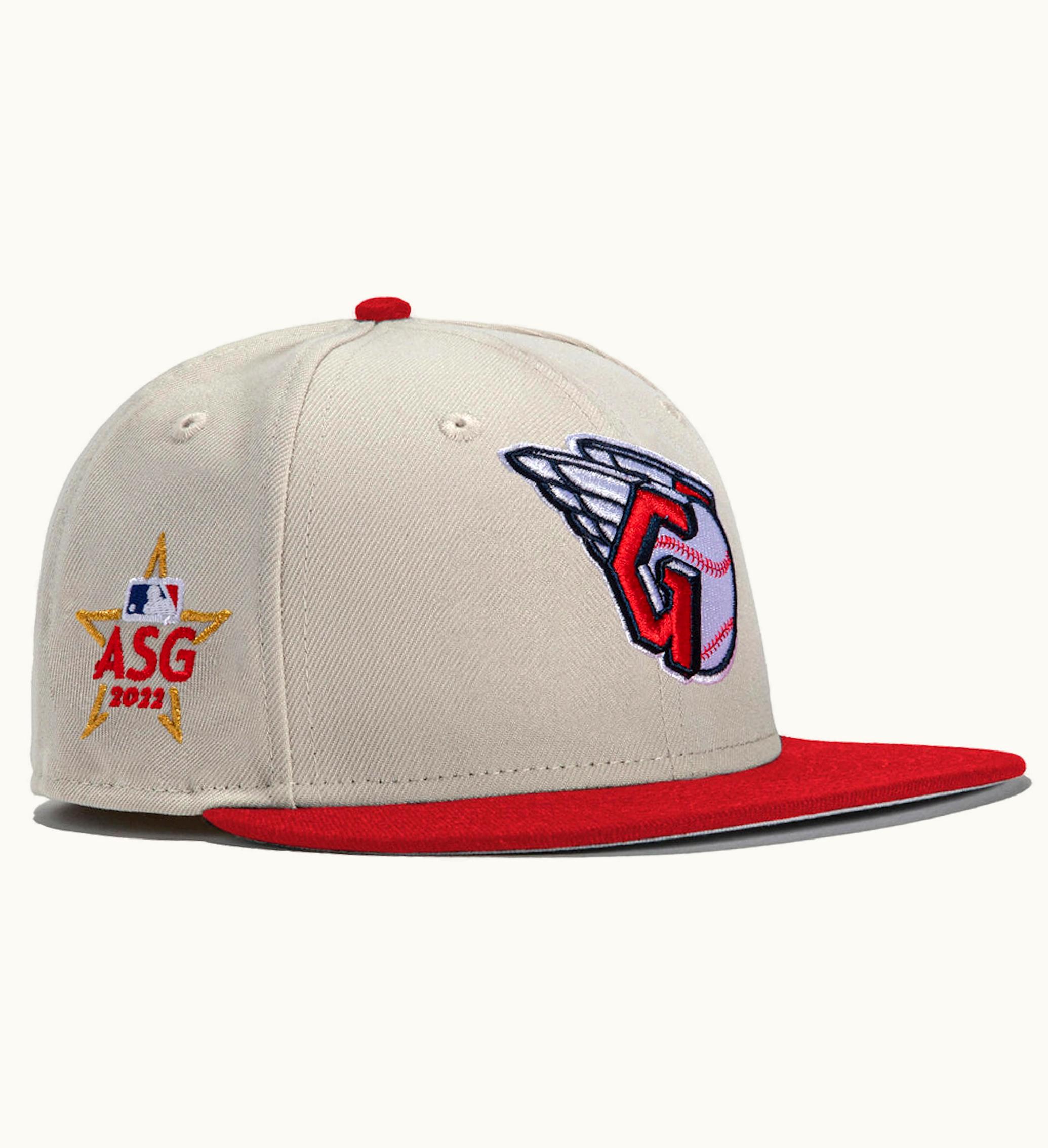 New Era New Era X Hat Club Exclusive Stone Dome Cleveland Guardians 2022 All Star Game Patch 59fifty Fitted Hat Stone
