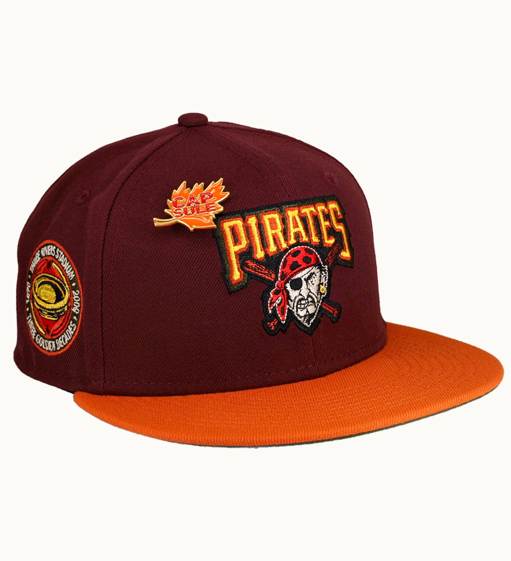 New Era New Era Pittsburgh Pirates Capsule Fall 20 Three Rivers Fitted Hat 59fifty Fitted Hat Maroon Green
