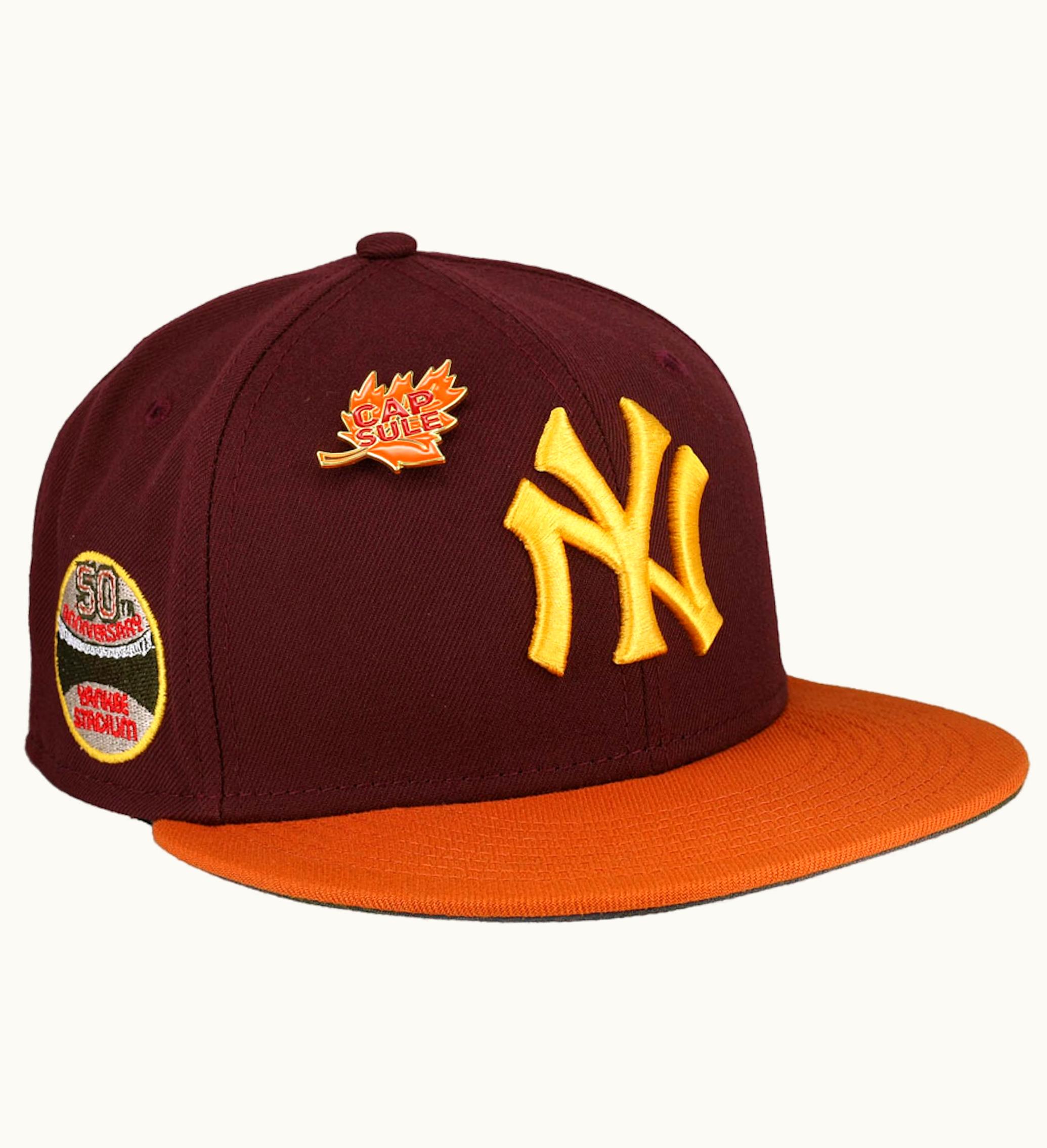New Era New Era New York Yankees Capsule Fall 20 50th Anniversary Fitted Hat 59fifty Fitted Hat Maroon Green