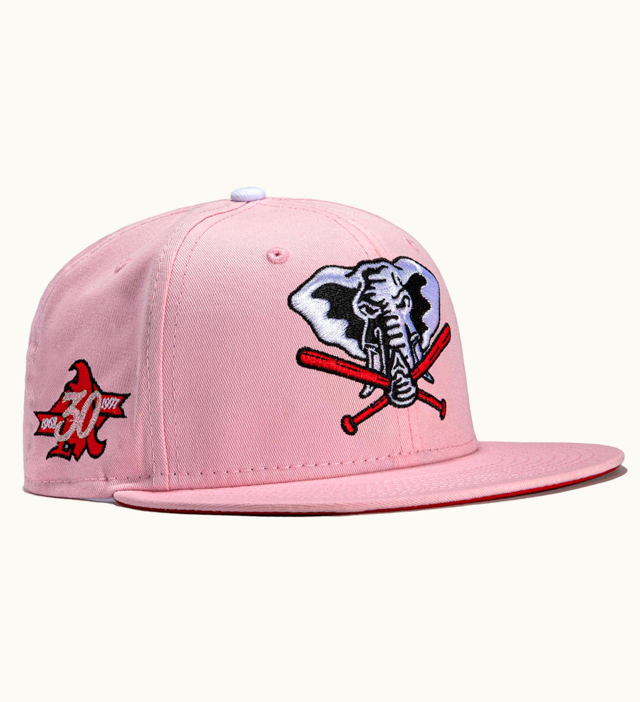 New Era New Era X Hat Club Oakland Athletics 30th Anniversary Patch Stomper Hat Strawberry Jam Club Exclusive 59fifty Fitted Hat Pink