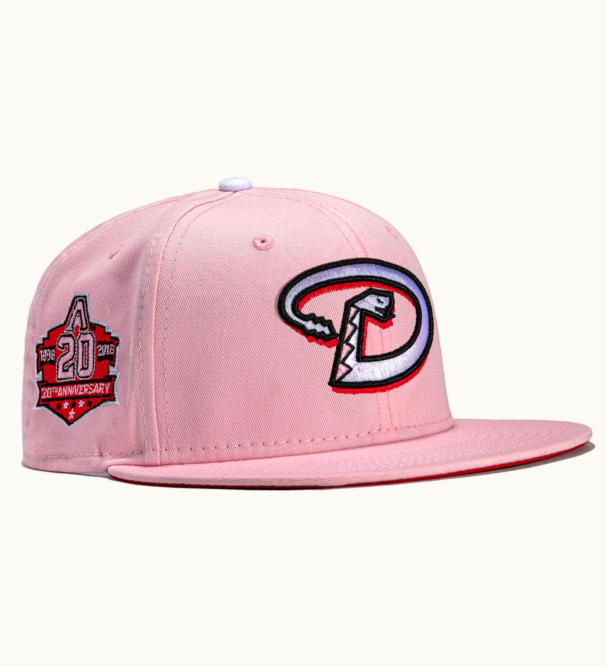 New Era X Hat Club Arizona Diamondbacks 20th Anniversary Patch D Strawberry Jam 59fifty Fitted Hat Pink