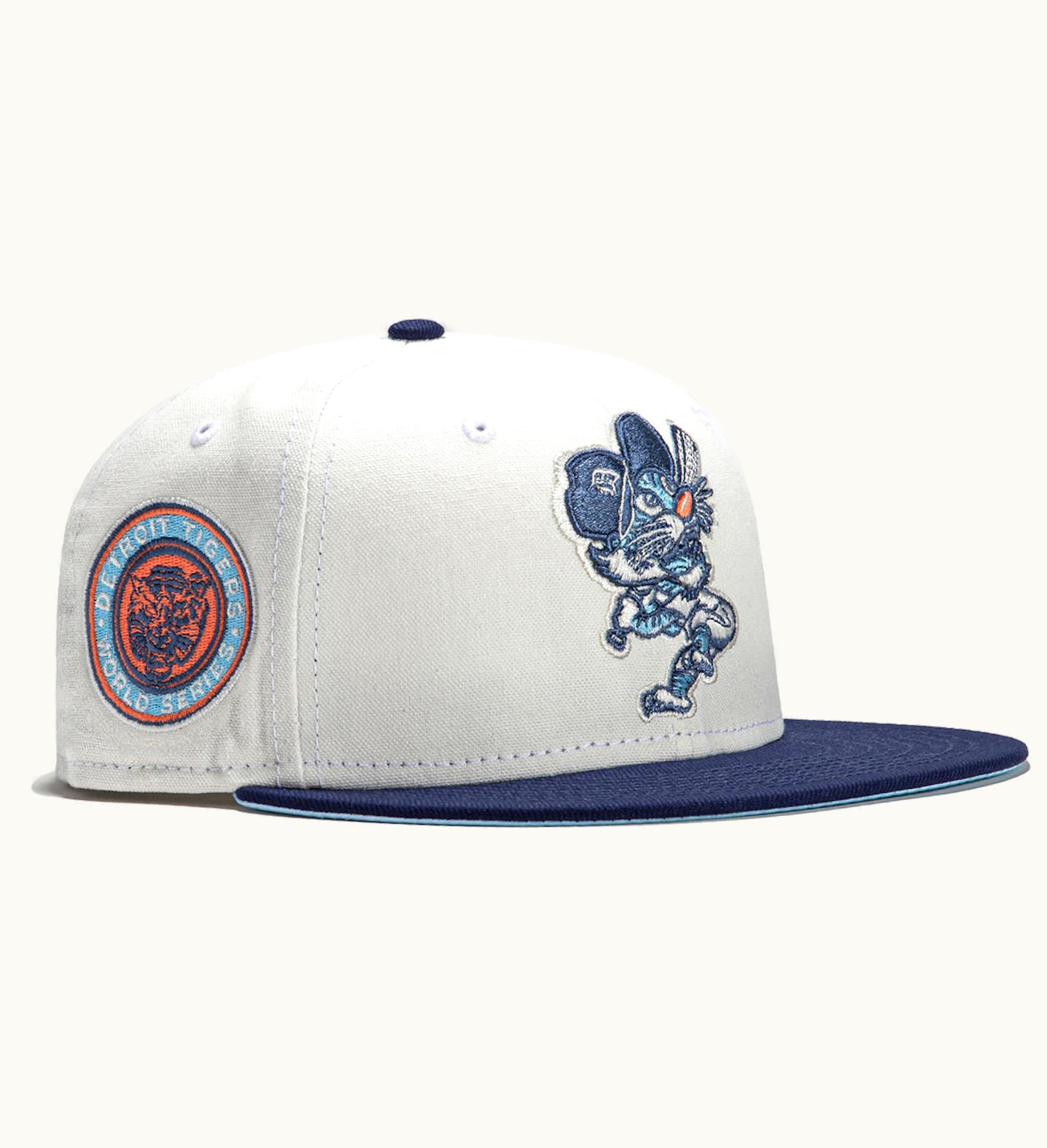 New Era New Era Detroit Tigers Monaco 1968 World Series Patch Alternate Hat Club Exclusive 59fifty Fitted Hat Stone Peach