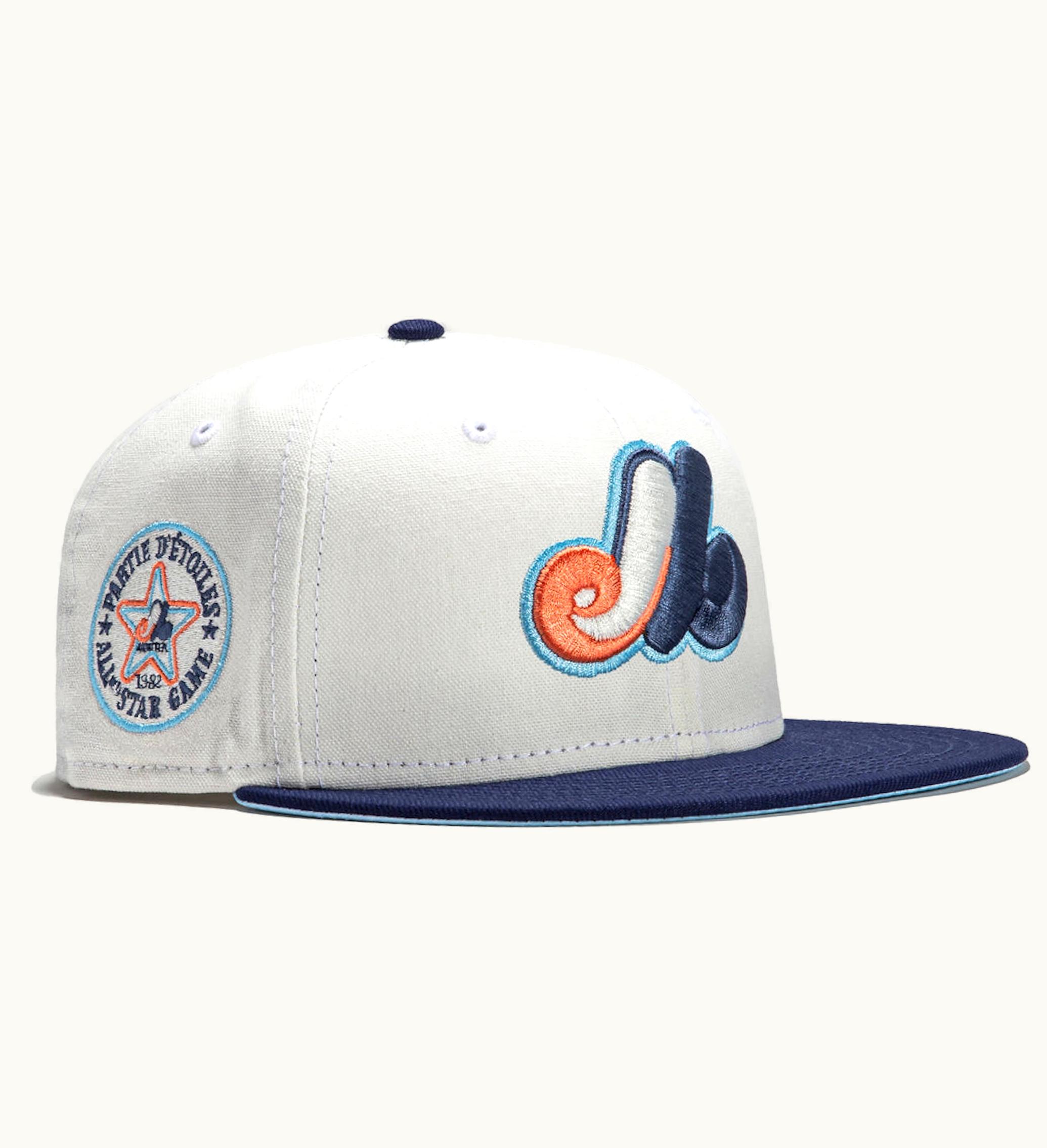 New Era New Era Montreal Expos Monaco 1982 All Star Game Patch Hat Club Exclusive 59fifty Fitted Hat Stone Peach