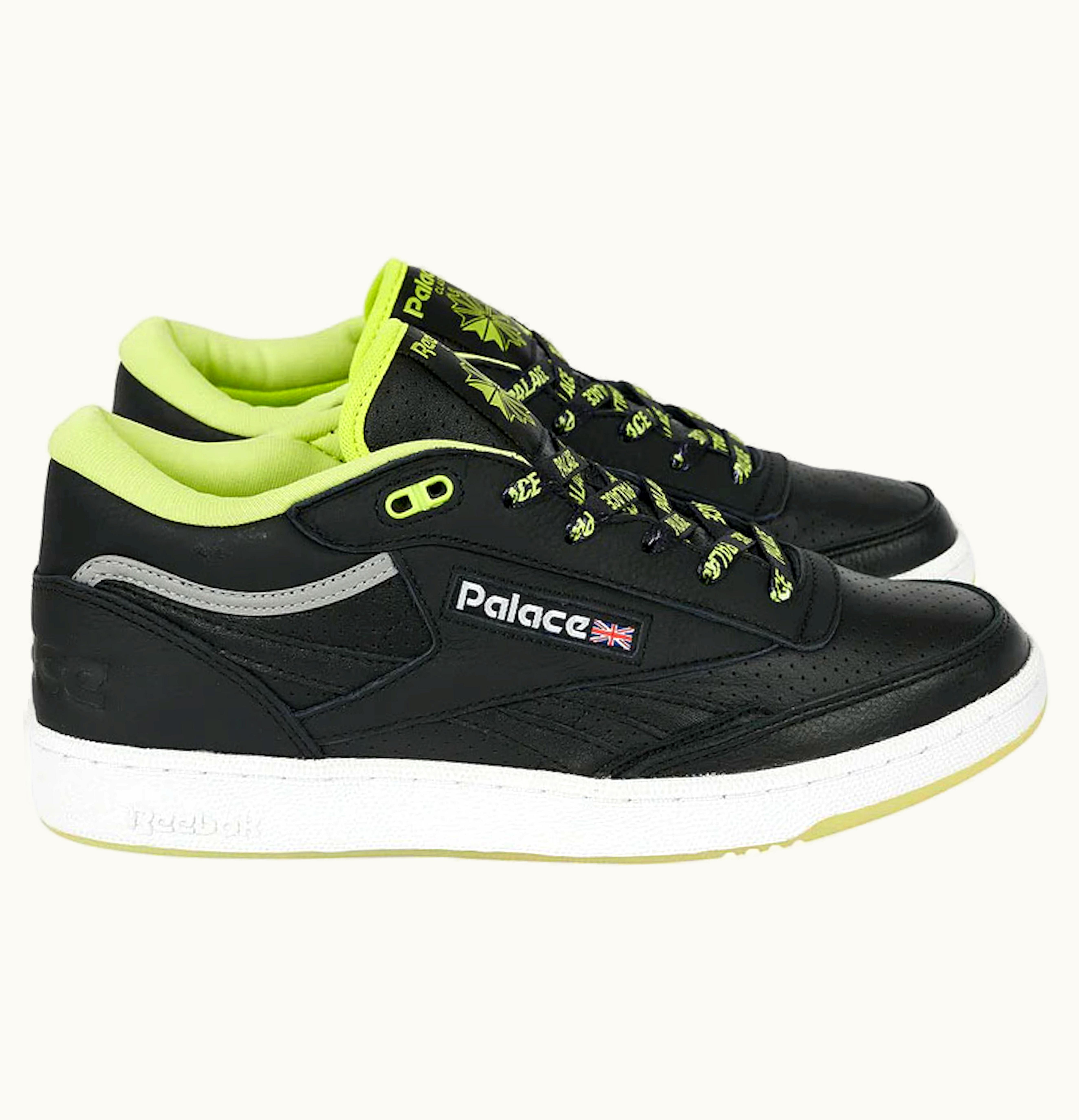 Reebok Club C Mid II Revenge Palace Black Acid Yellow