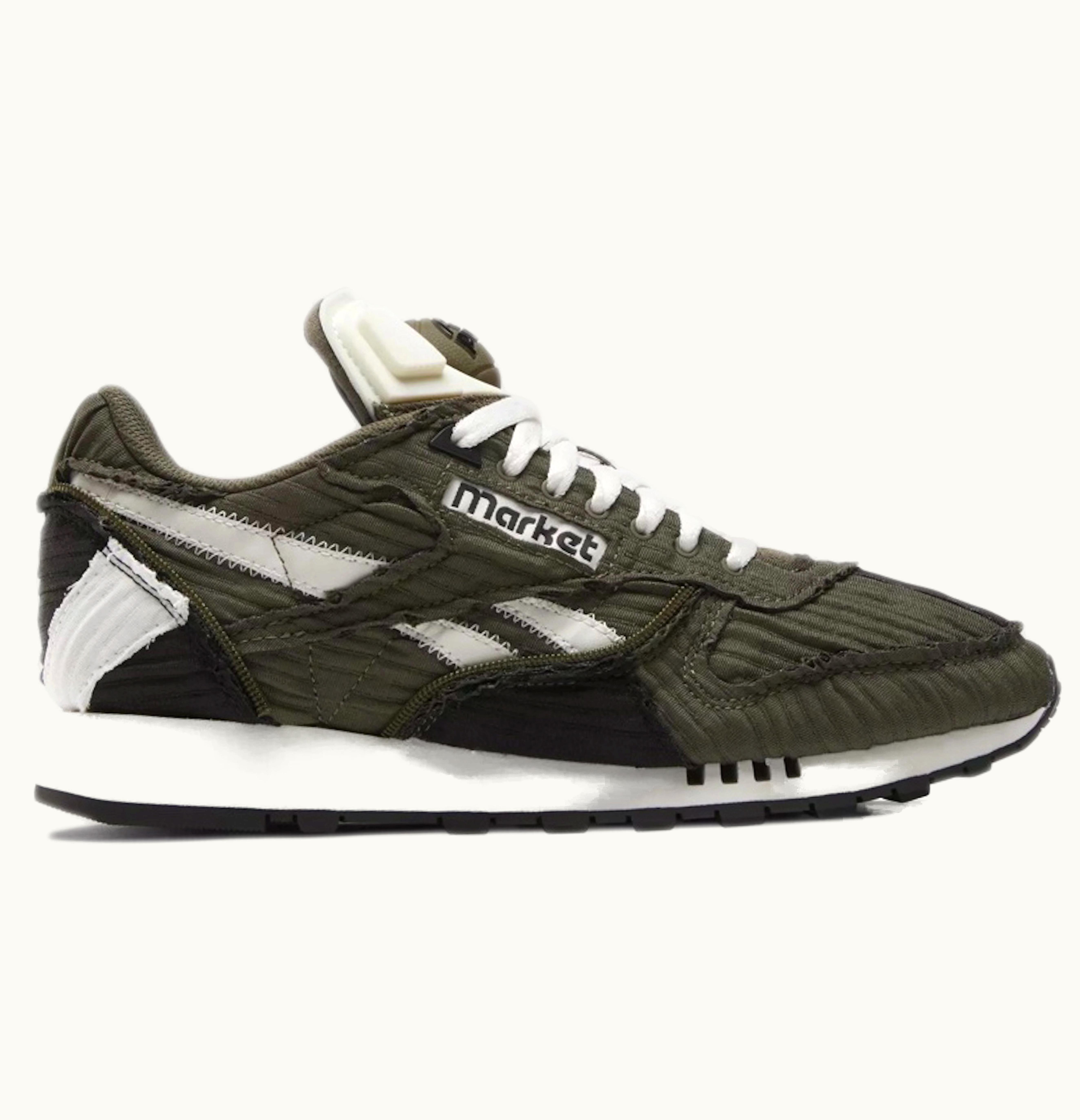 Reebok Classic Leather Pump Market Army Green