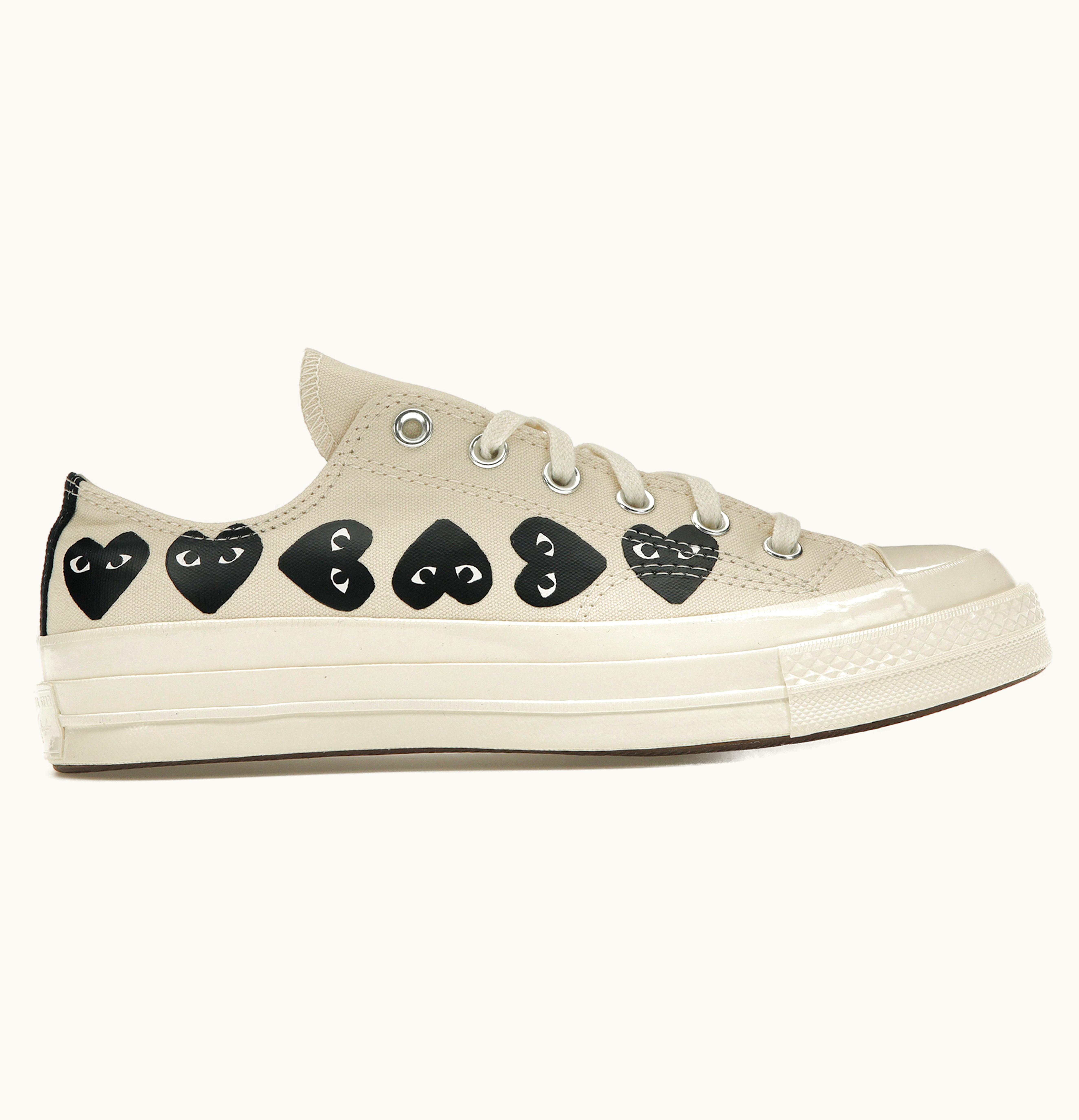 Converse Chuck Taylor All Star 70 Ox Comme Des Garcons Play Multi Heart Milk