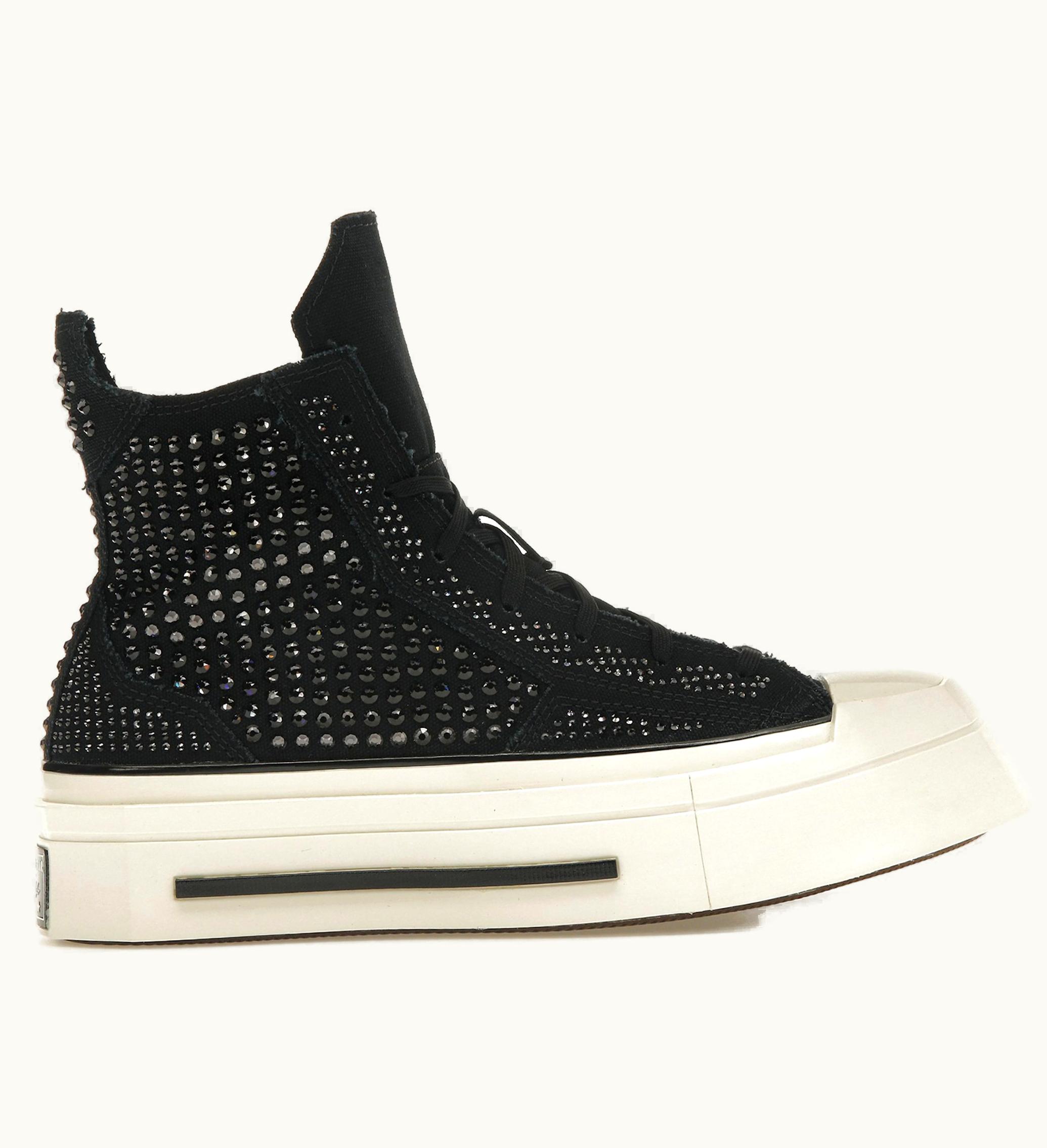 Converse Chuck Taylor All Star 70 Hi De Luxe Squared Swarovski Black Womens