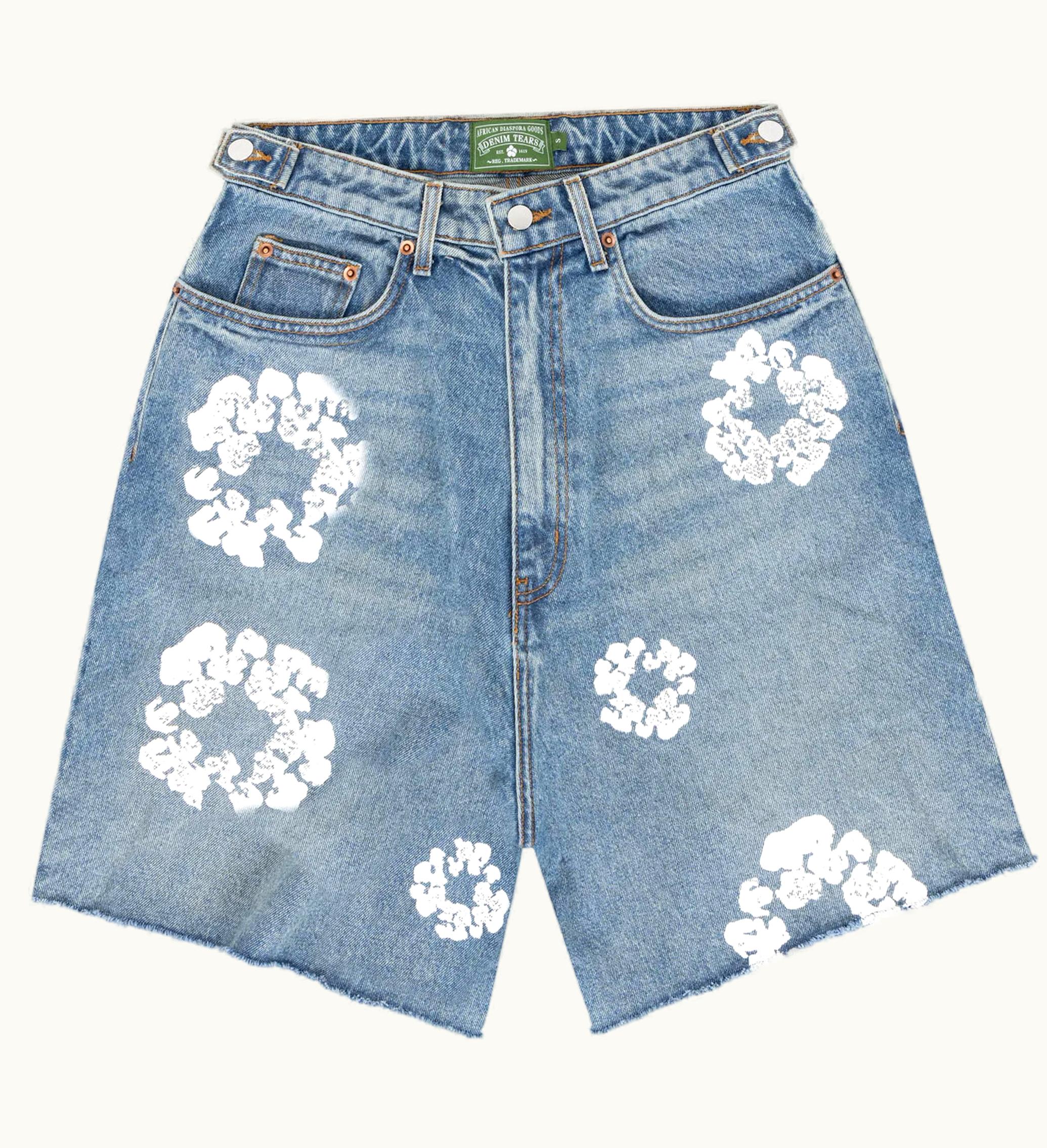 Denim Tears Denim Tears X Levis Cotton Wreath Jean Short Light Wash